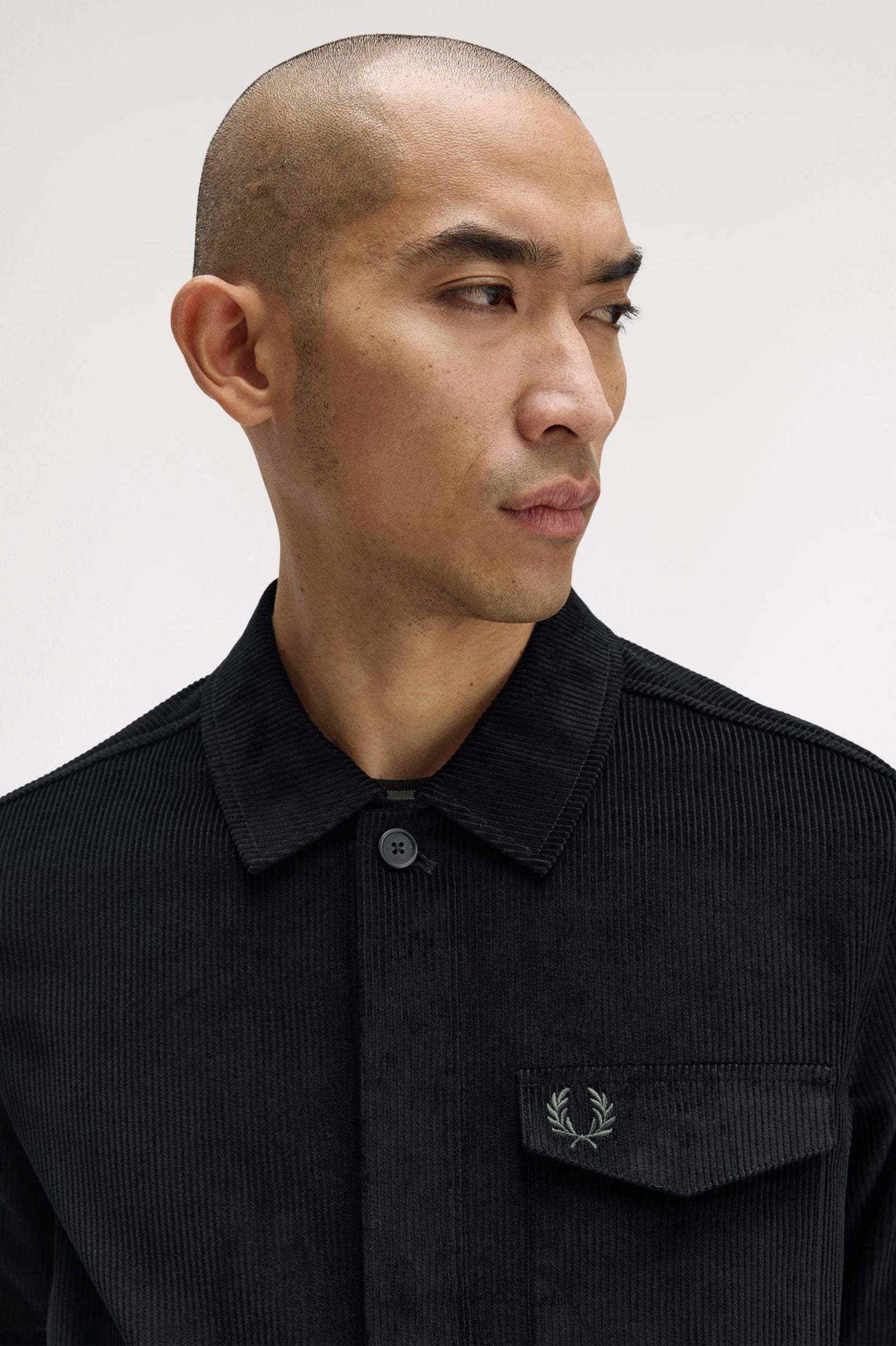 Corduroy Overshirt - Black