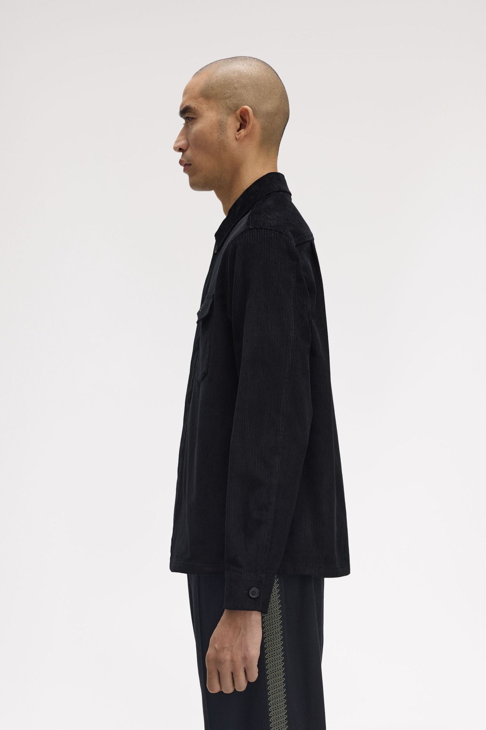 Corduroy Overshirt - Black