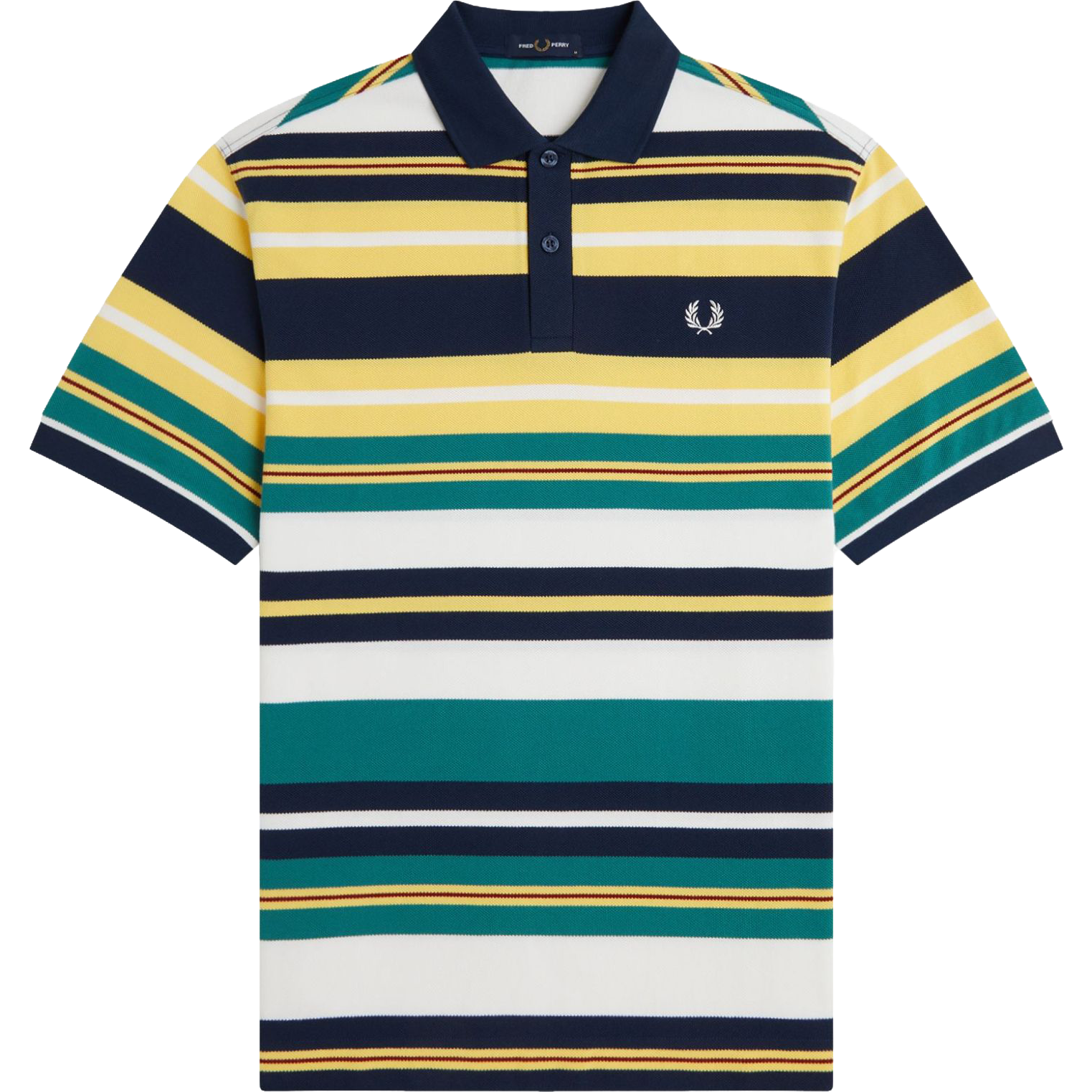 Striped Relaxed Polo Shirt - Lemon Barley