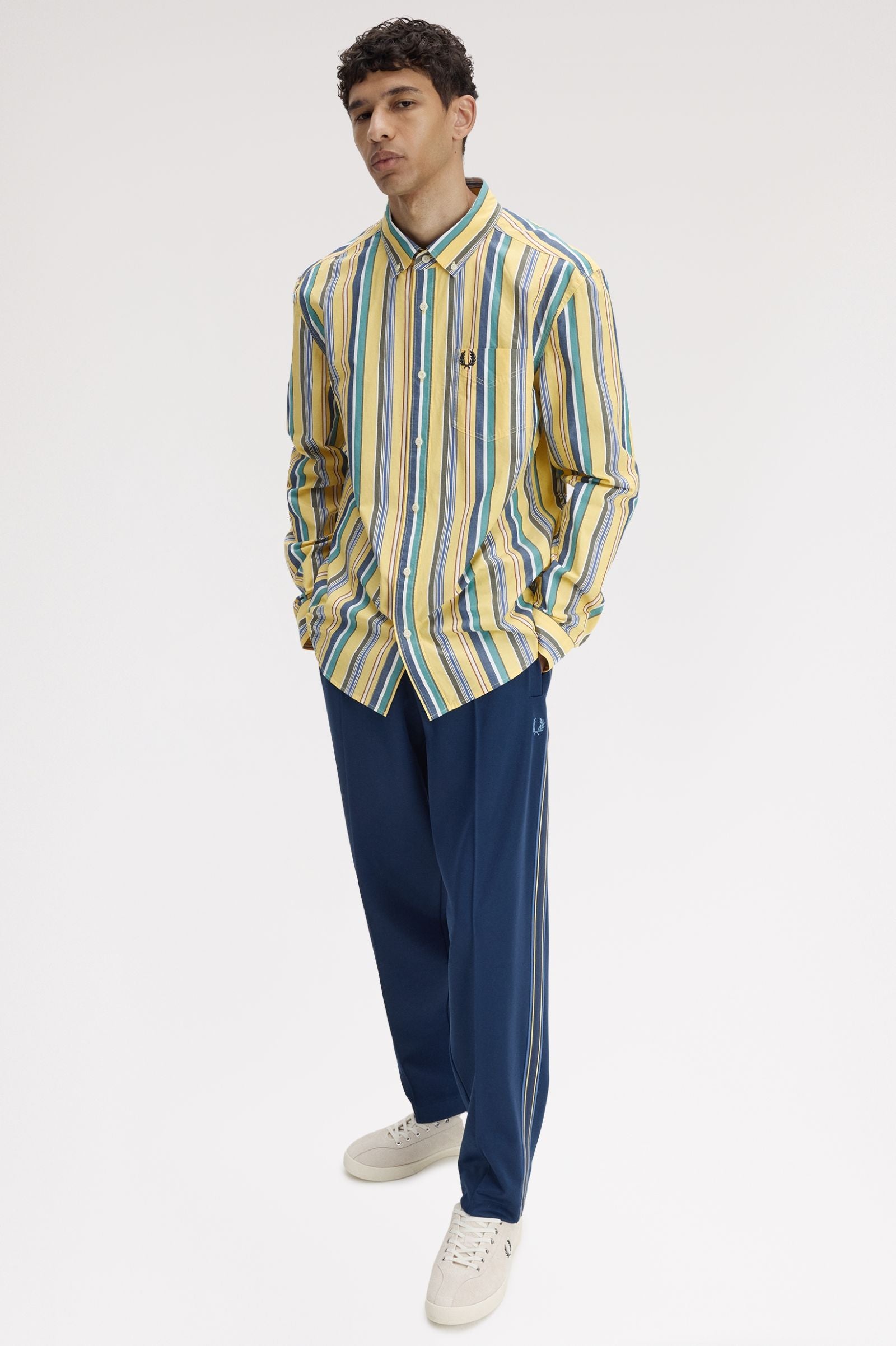 Relaxed Stripe Shirt - Lemon Barley
