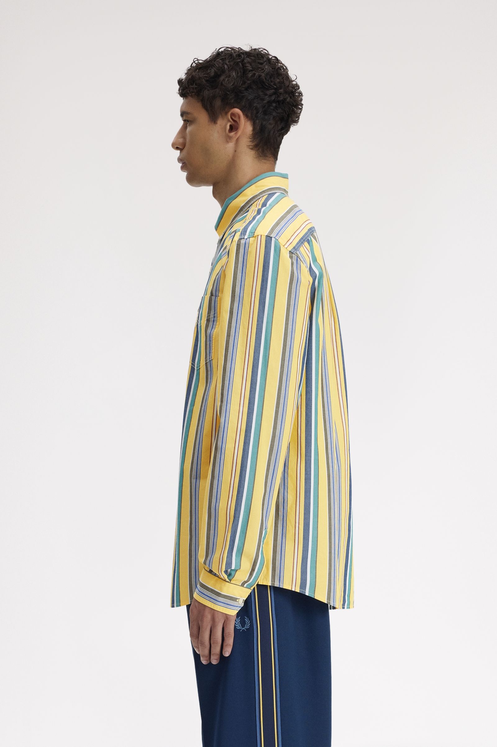 Relaxed Stripe Shirt - Lemon Barley