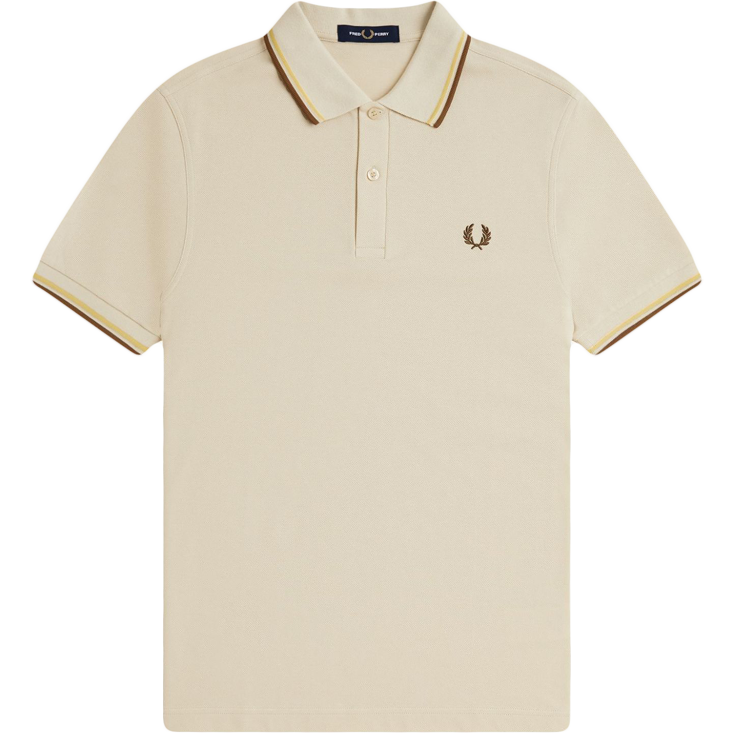 Twin Tipped Polo - Oatmeal / Champion Gold
