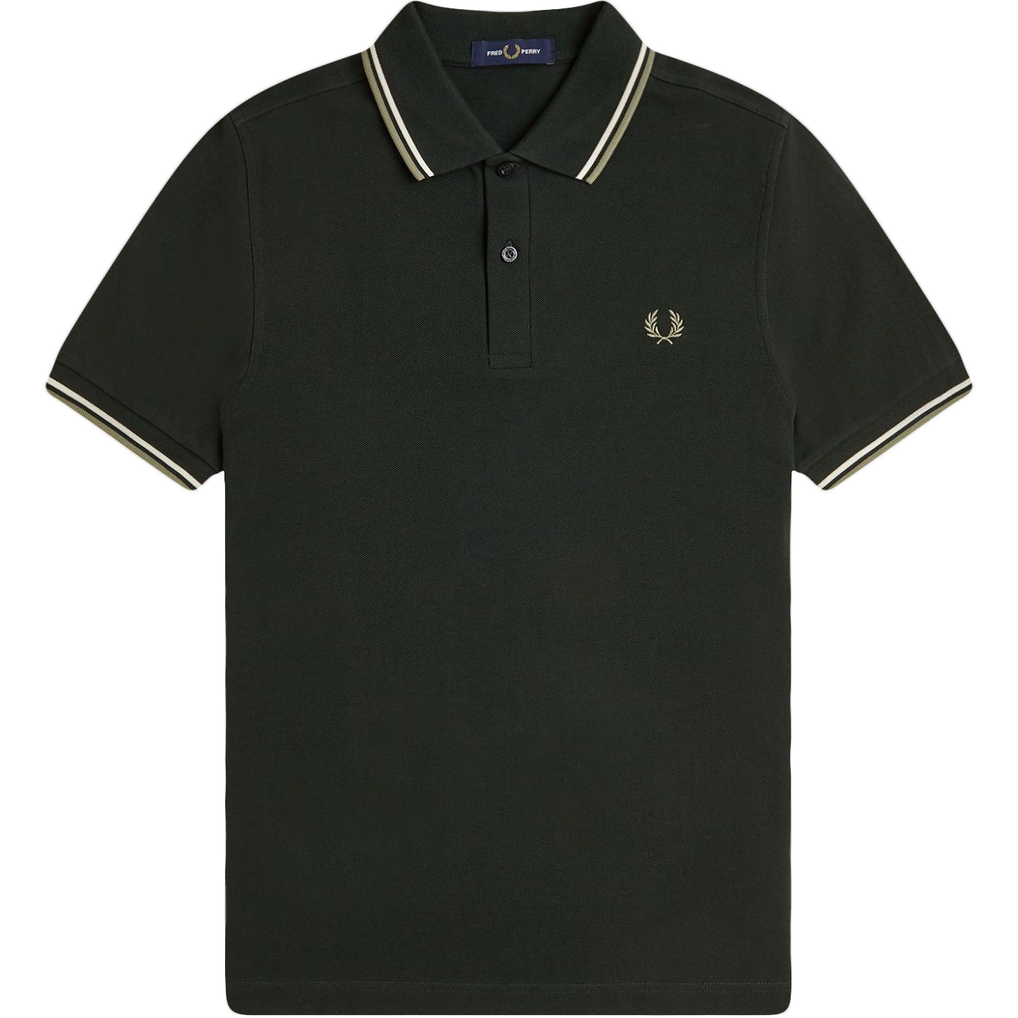Twin Tipped Polo - Night Green / Olive Mint