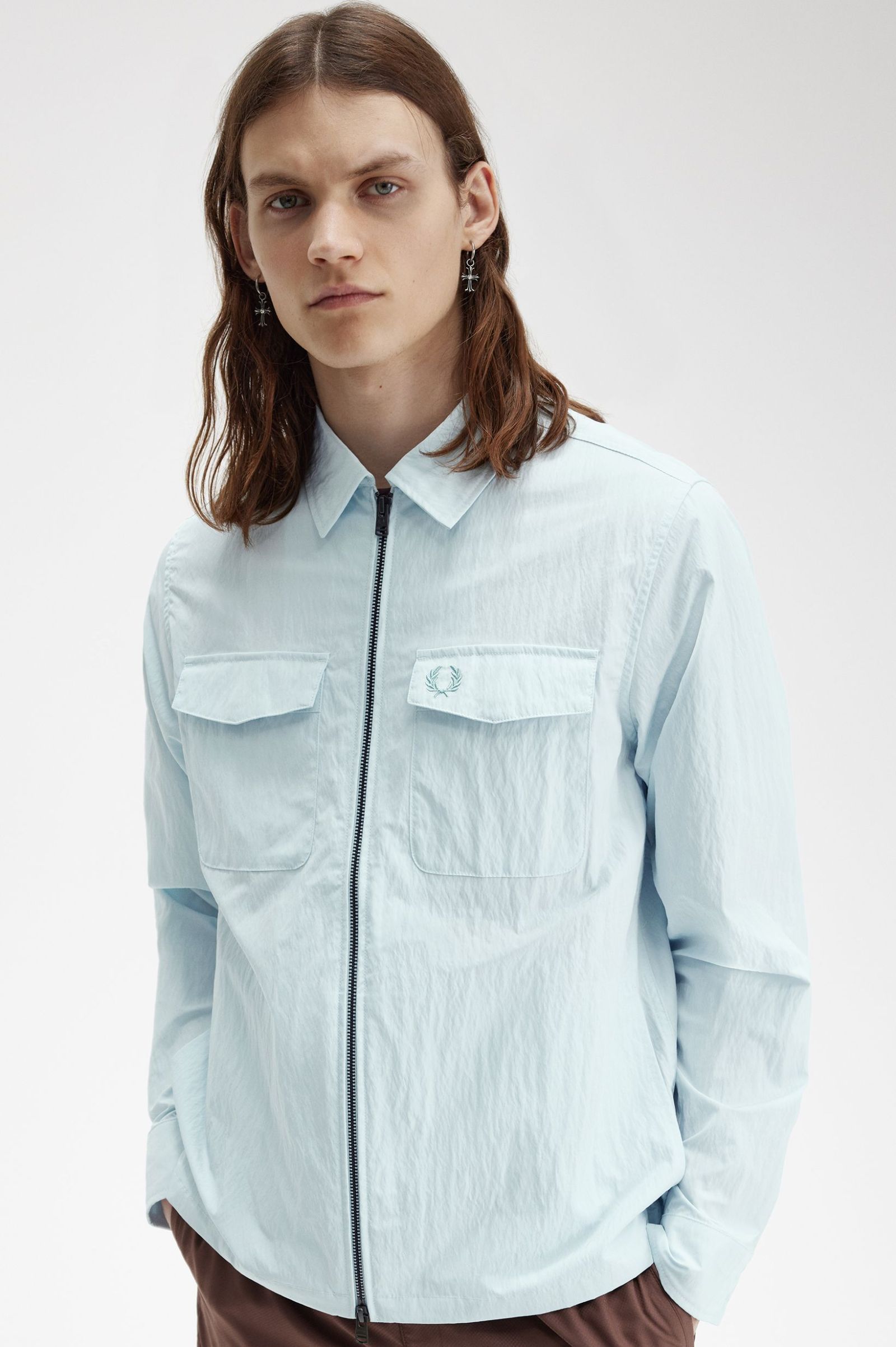 Zip Overshirt - Light Ice