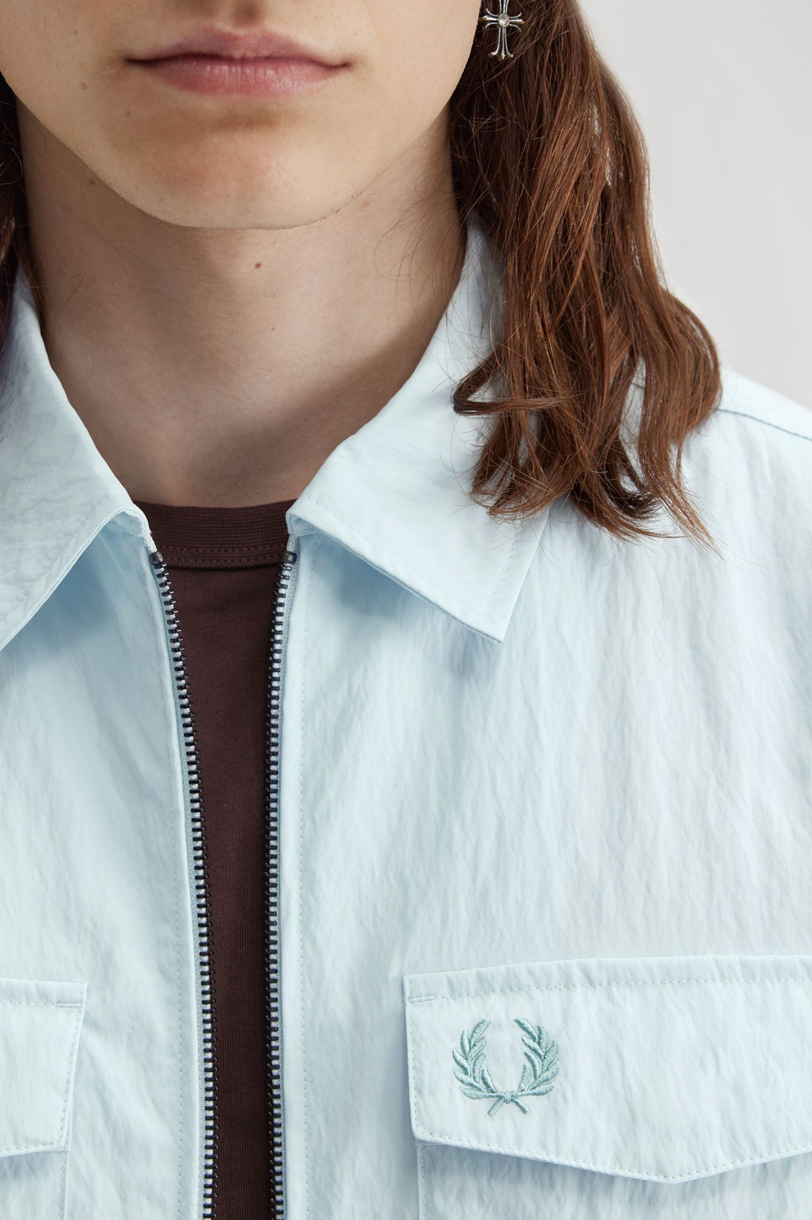 Zip Overshirt - Light Ice