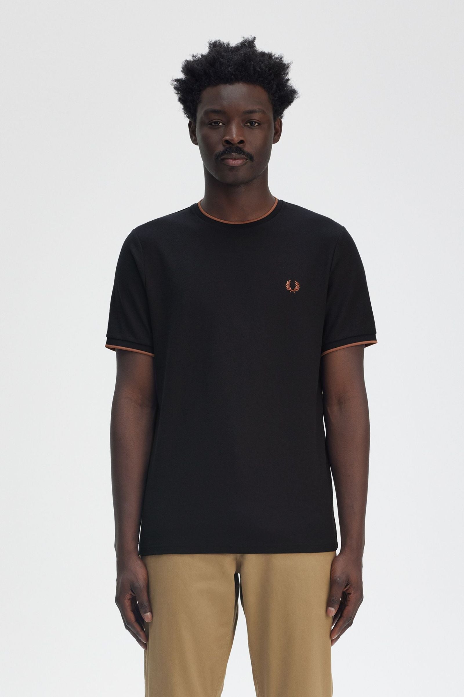 Crepe Pique T-Shirt - Navy