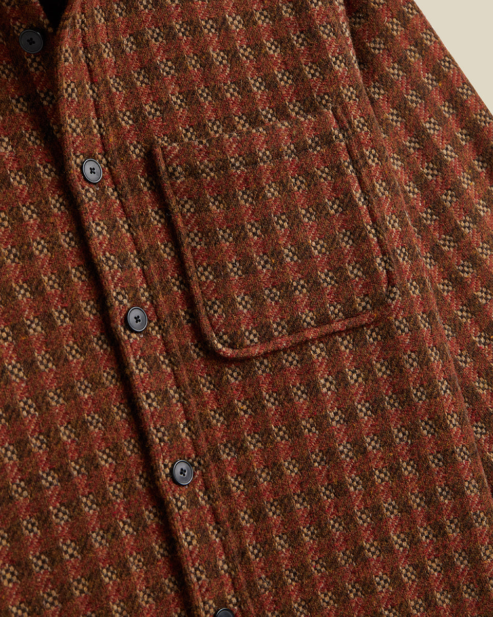 Merino Tweed Shirt - Brown