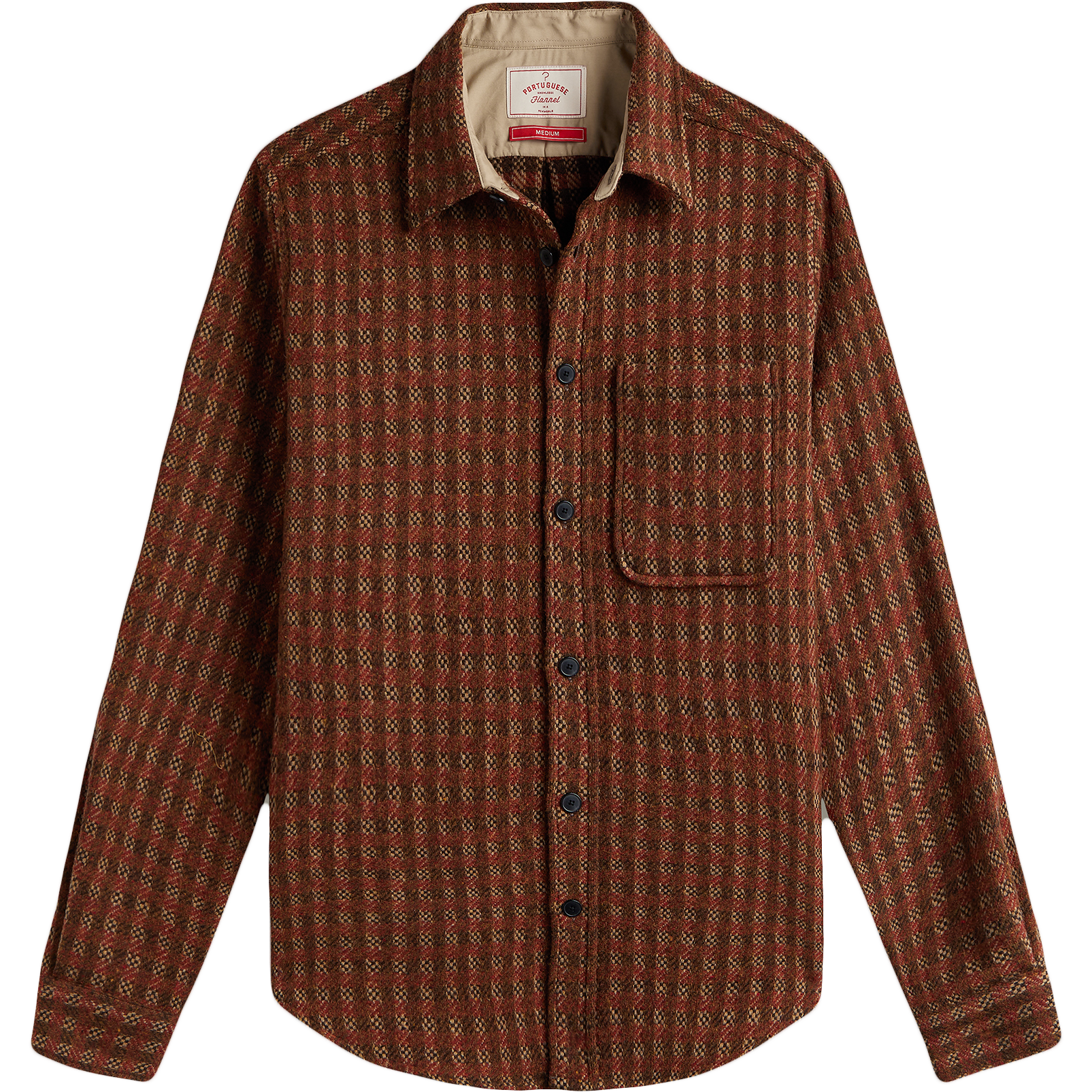 Merino Tweed Shirt - Brown