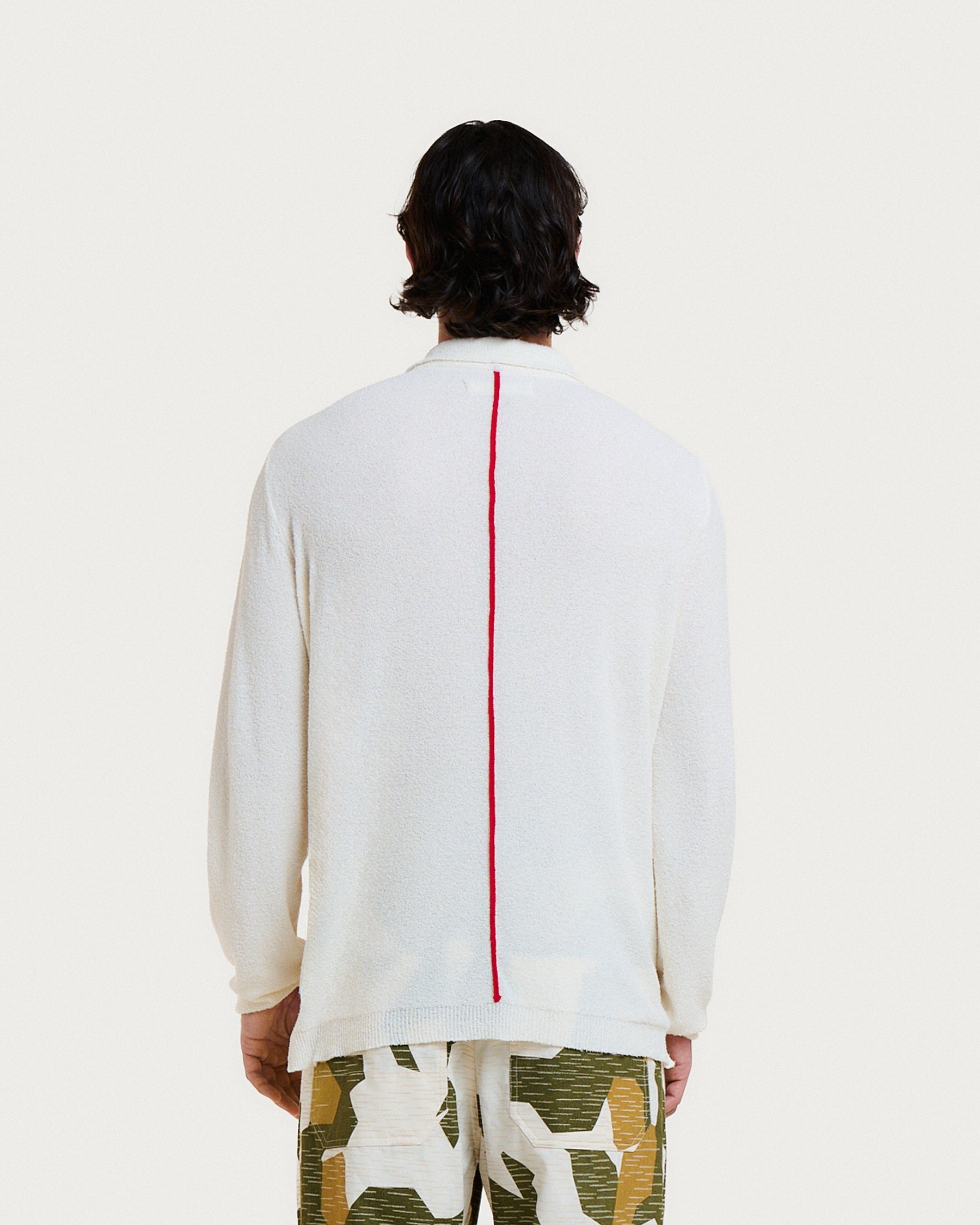 Nemesis Spuma Knit Polo - Ecru