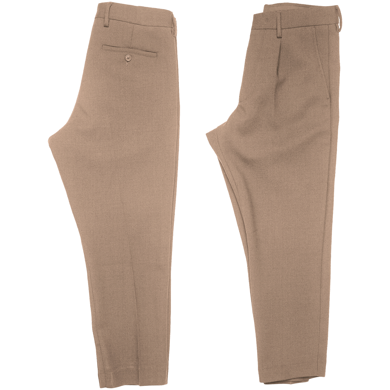 Bill Cropped Tapered Wool Dress Pant - Pyramid