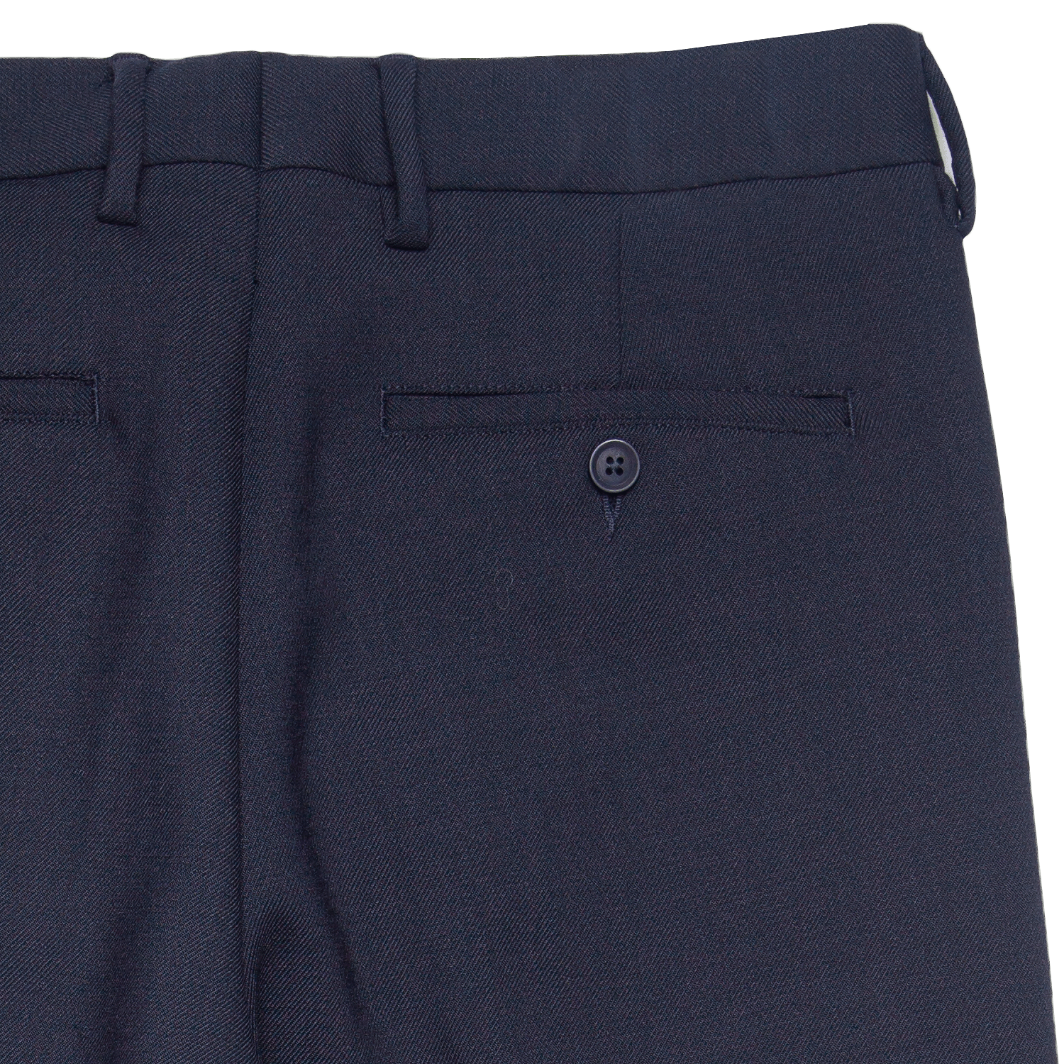 Bill Cropped Tapered Wool Dress Pant - Navy