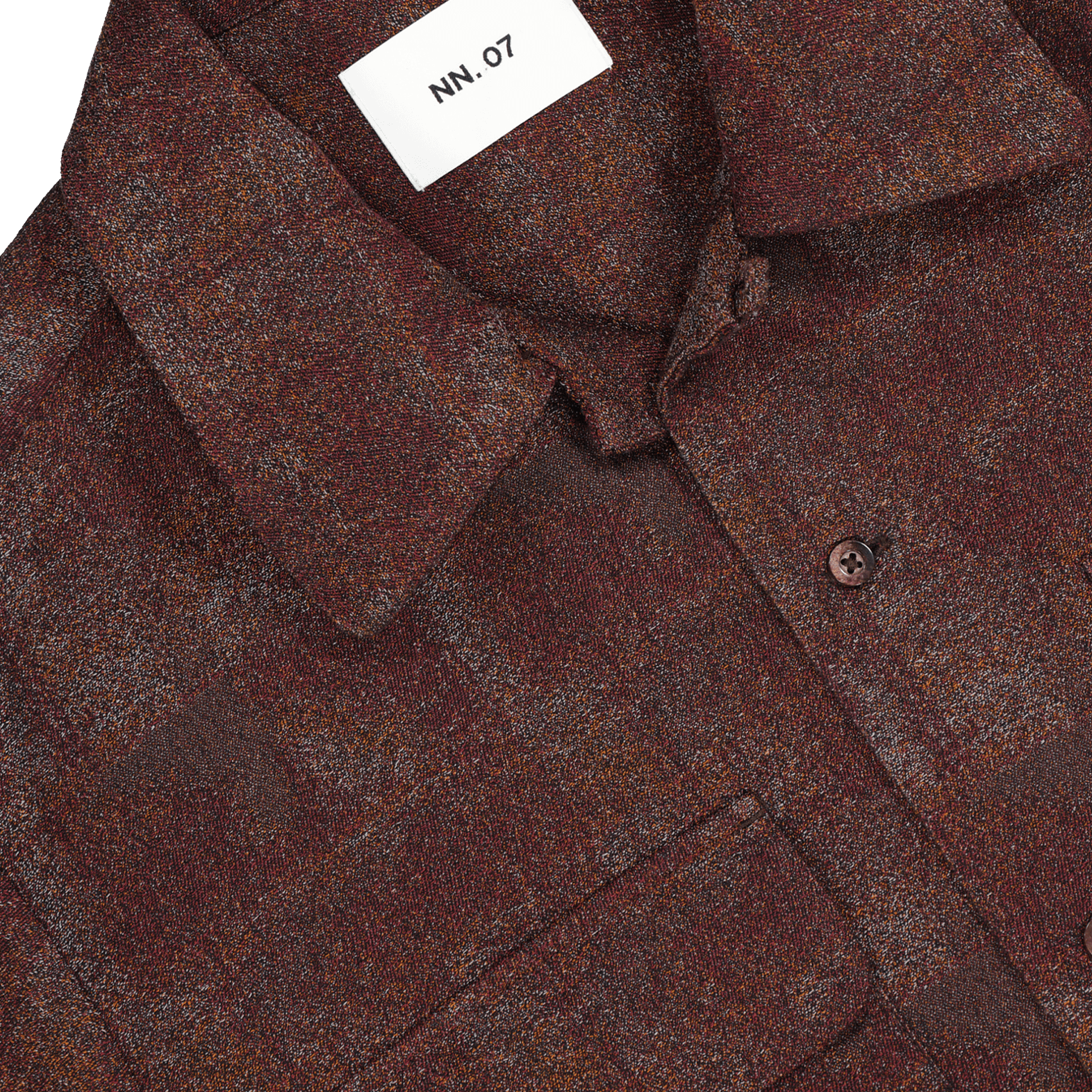 Daniel Lyocell Woven Shirt - Wine Check