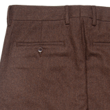 'Bill' Relaxed-taper Wool Dress Pant - Demitasse Brown
