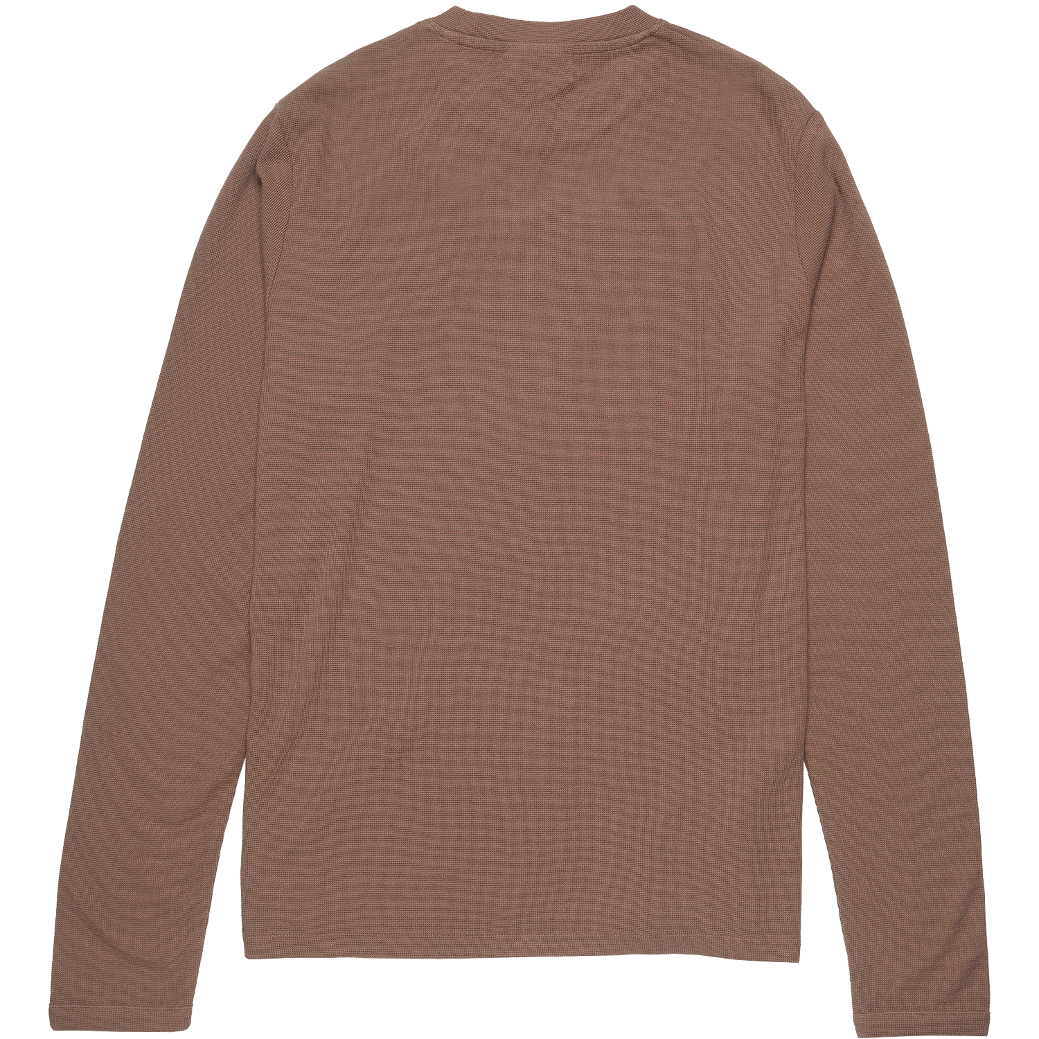 Clive Waffle Long Sleeve Tee - Shitake