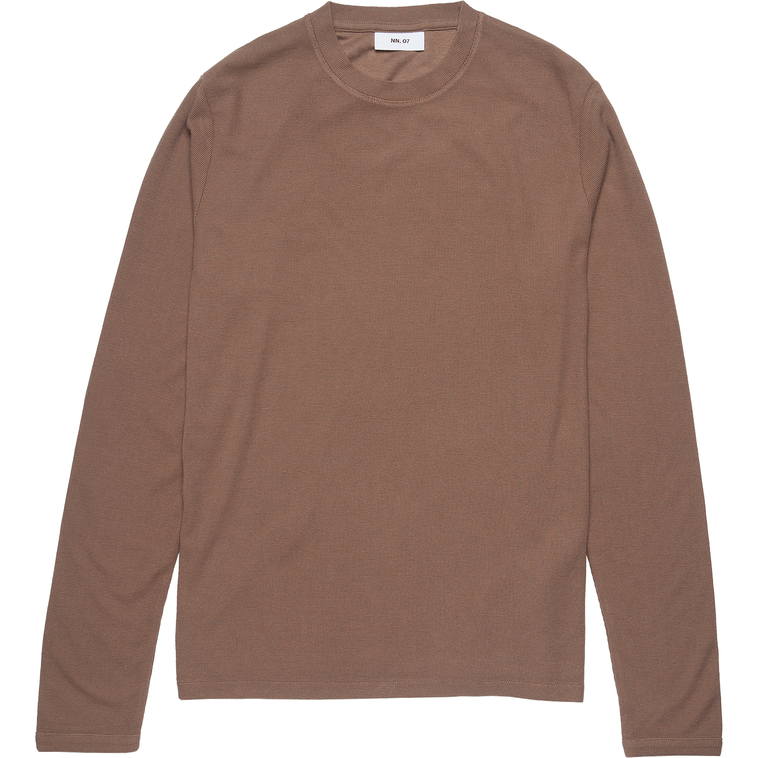 Clive Waffle Long Sleeve Tee - Shitake