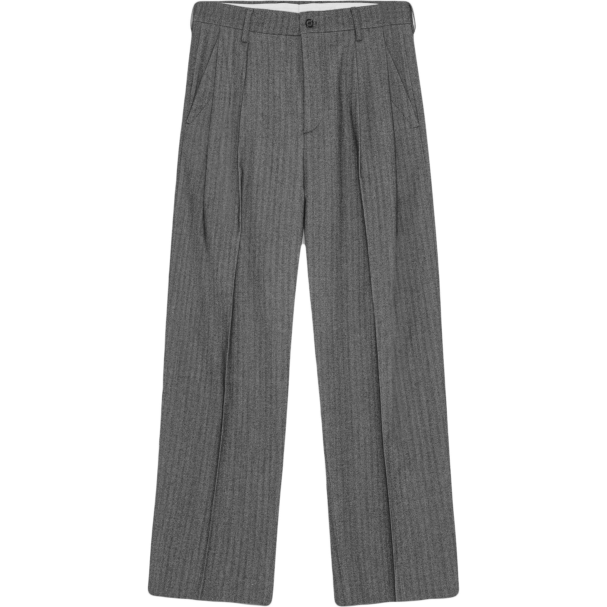 Justin Herringbone Relaxed Fit Pant - Black Melange