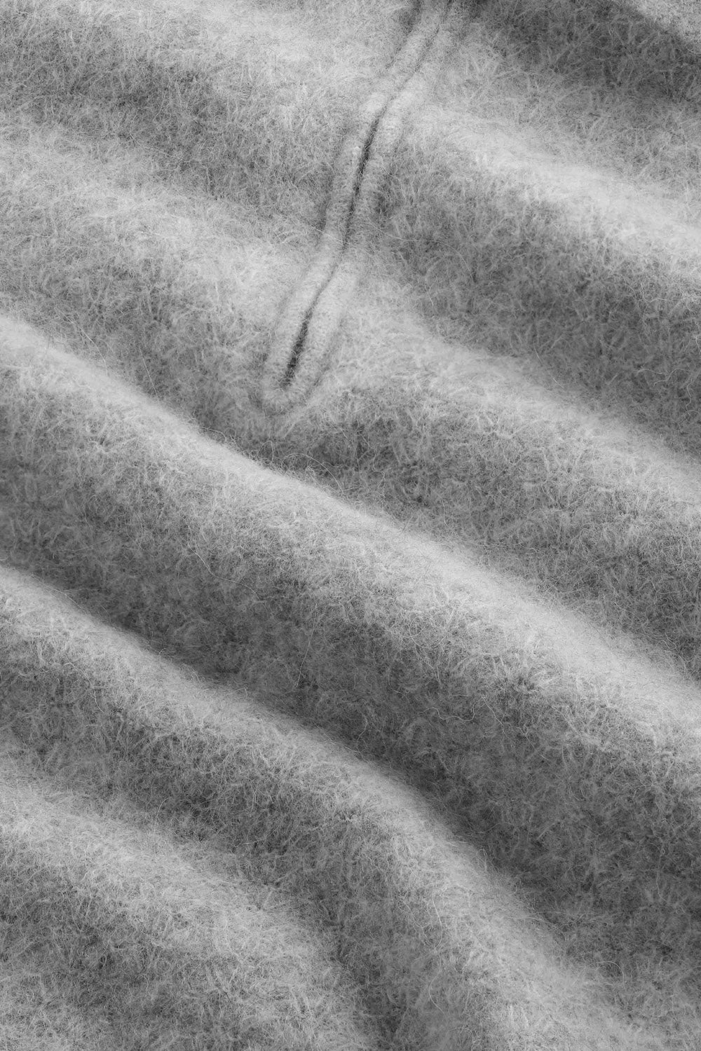 Alfie Half Zip Polo - Sable Grey