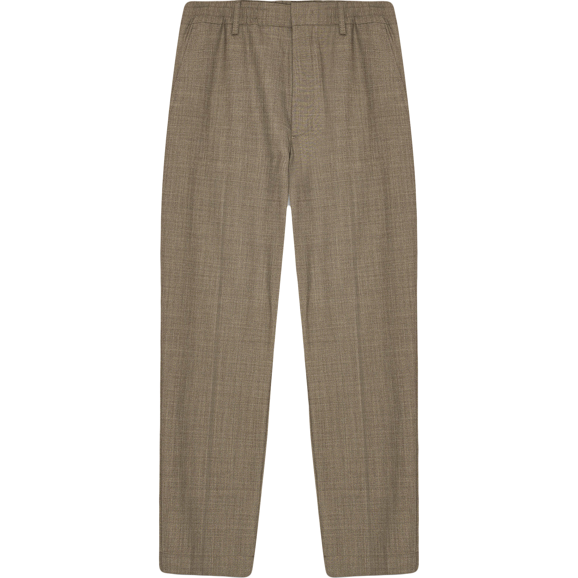 Billie Drawstring Trouser - Khaki Melange