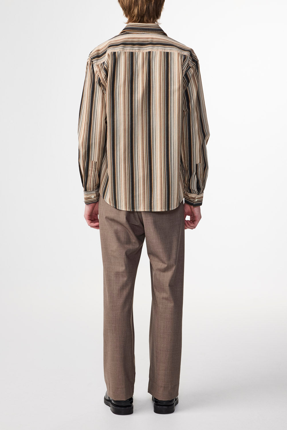 Deon Corduroy Shirt - Green Stripe