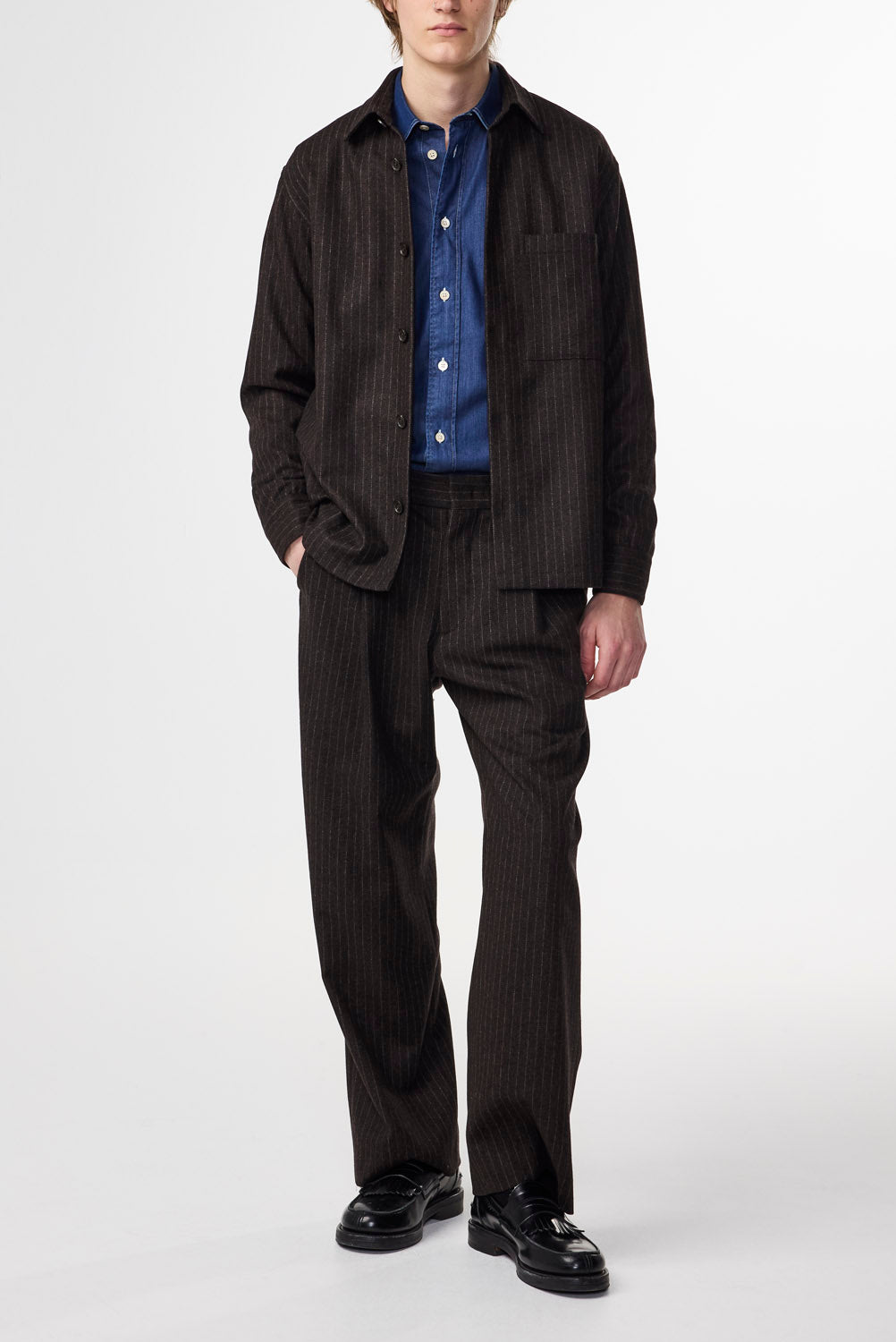 Freddy Overshirt - Brown Stripe