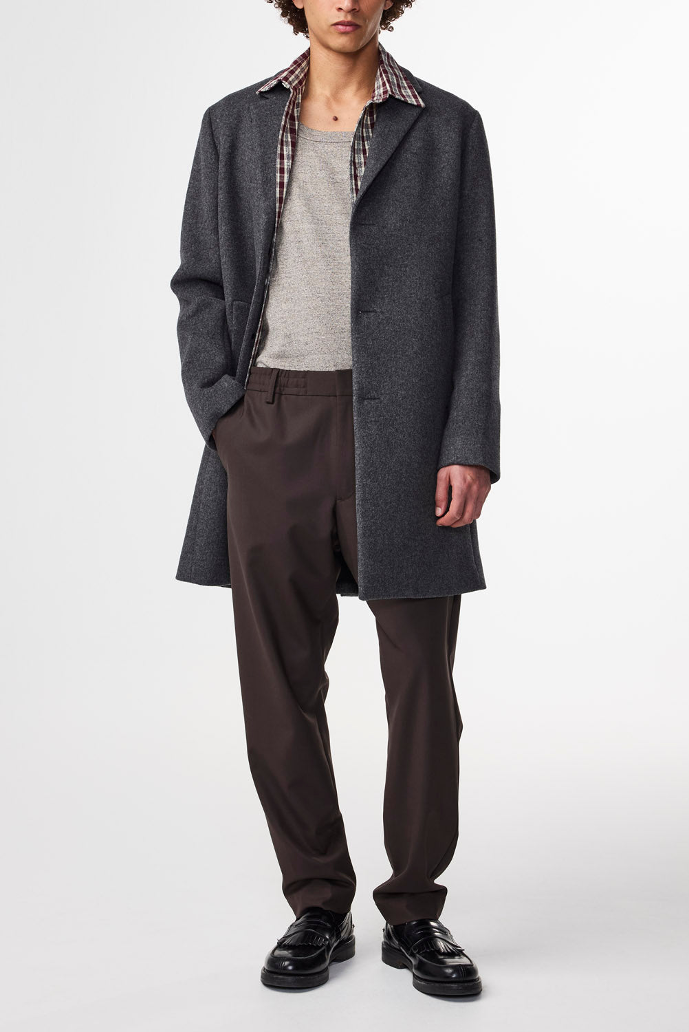 Billie Drawstring Trouser - Demitasse