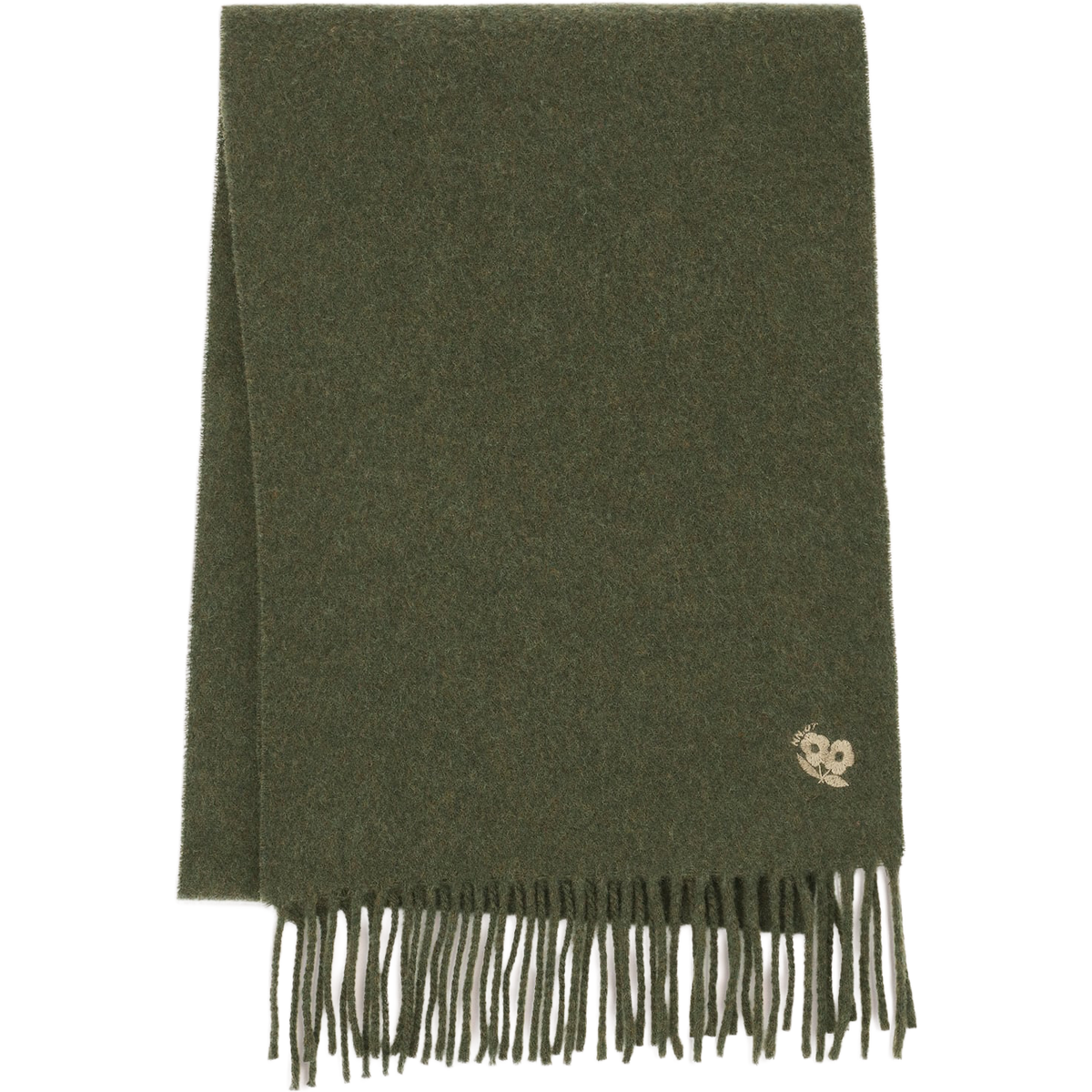 Scarf Four - Dark Green Melange