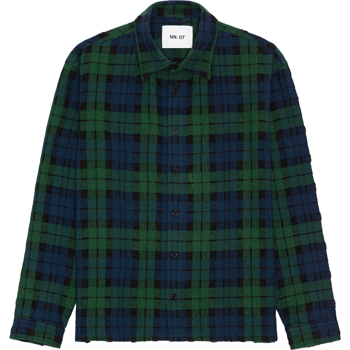 Casper Flannel Overshirt - Green Check