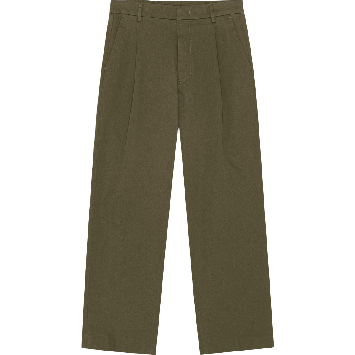 Kay Pleated Trouser - Shadow Moss
