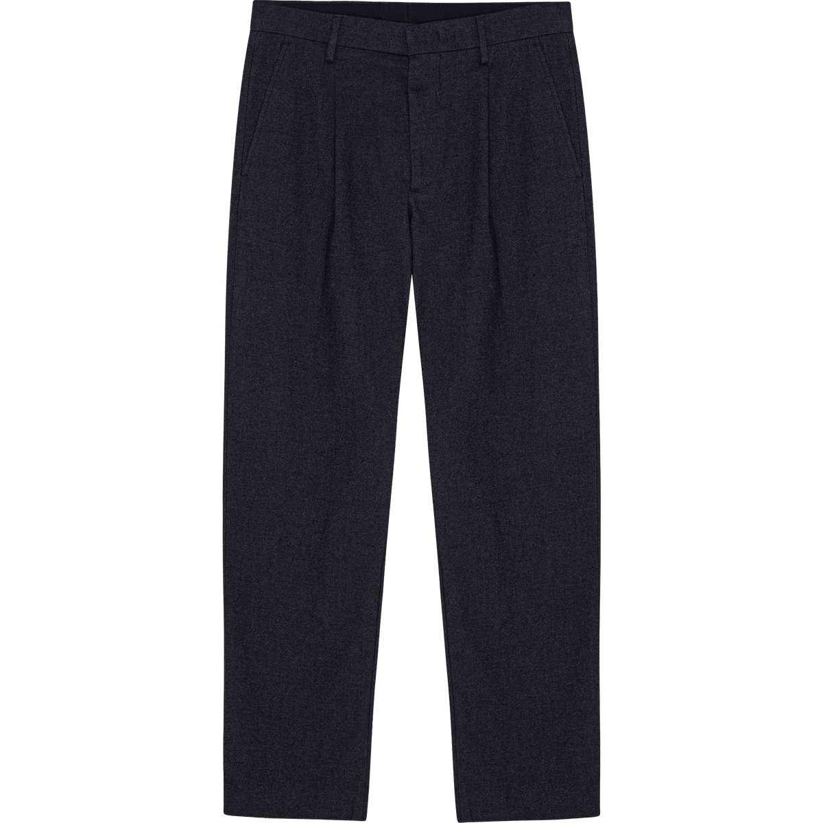 Bill Melange Tapered Trouser - Marine Navy