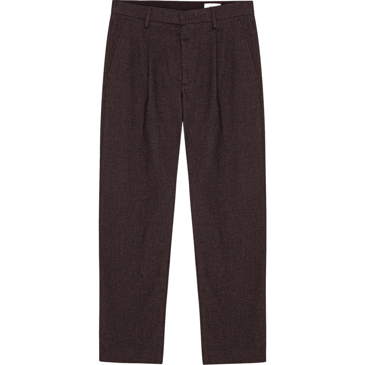 Bill Melange Tapered Trouser - Deep Truffle