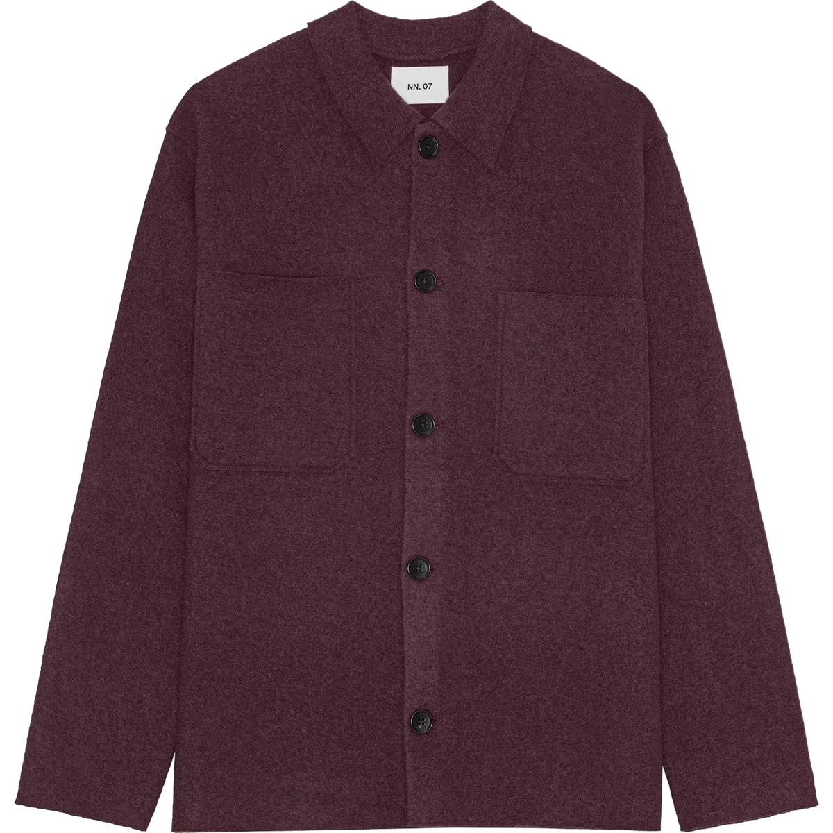 Jonas Boiled Wool Overshirt - Winetasting