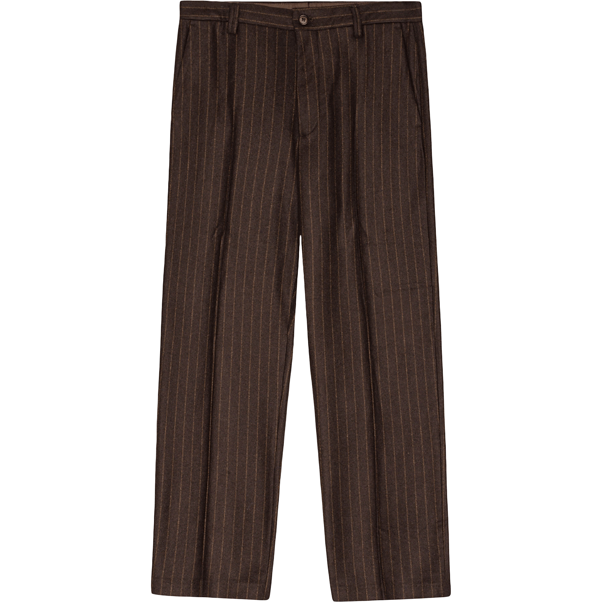 Paw Wide Leg Relaxed Trouser - Brown Stripe