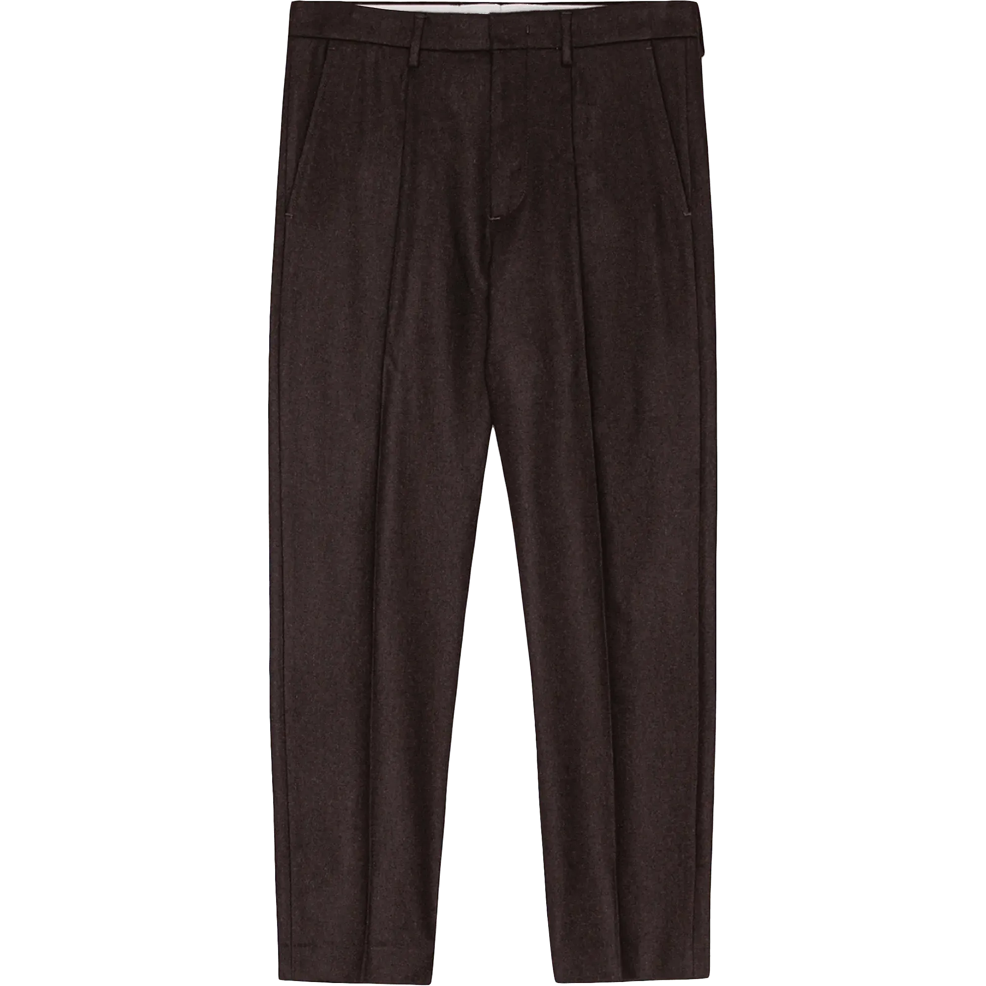Bill Tapered Leg Dress Trouser - Brown