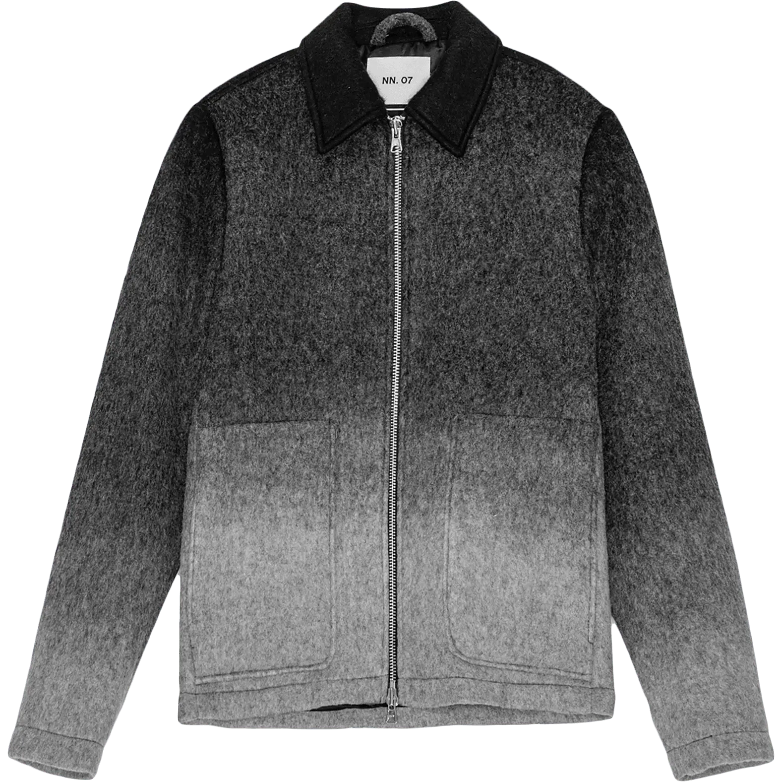 Gael Wool Blend Jacket - Light Grey Multi