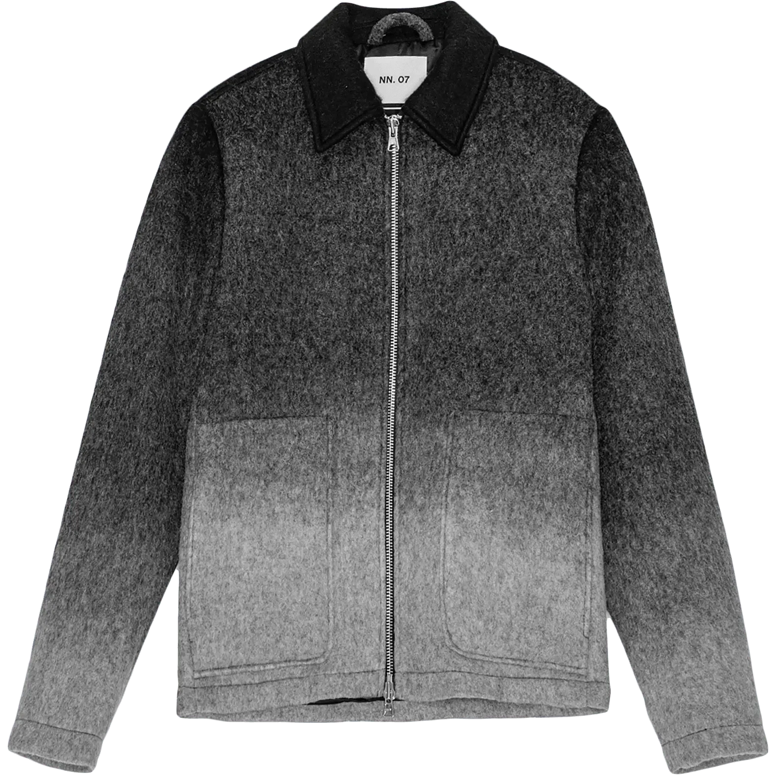 Gael Wool Blend Jacket - Light Grey Multi | NN07 | Park & Province
