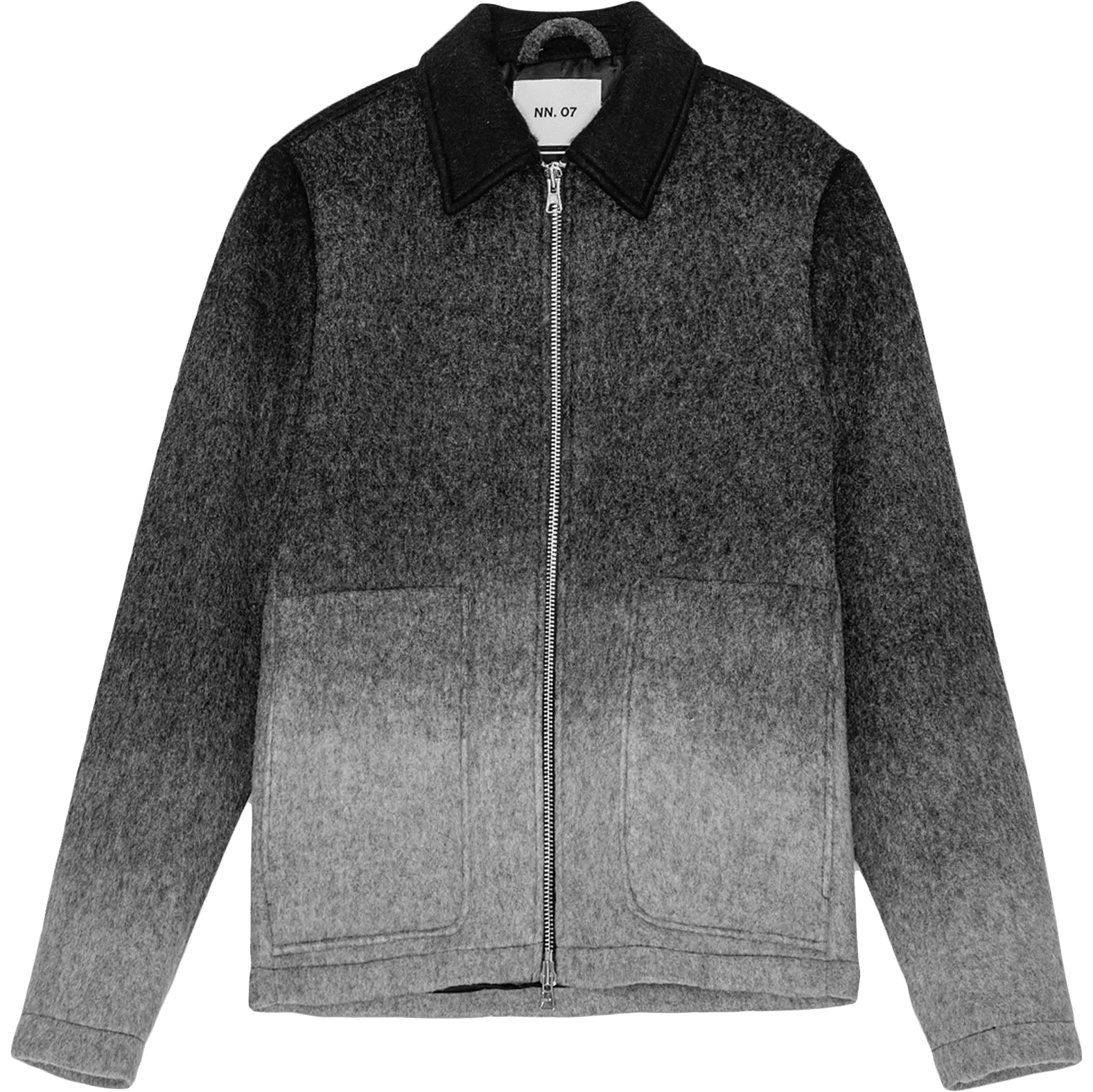 Gael Wool Blend Jacket - Light Grey Multi