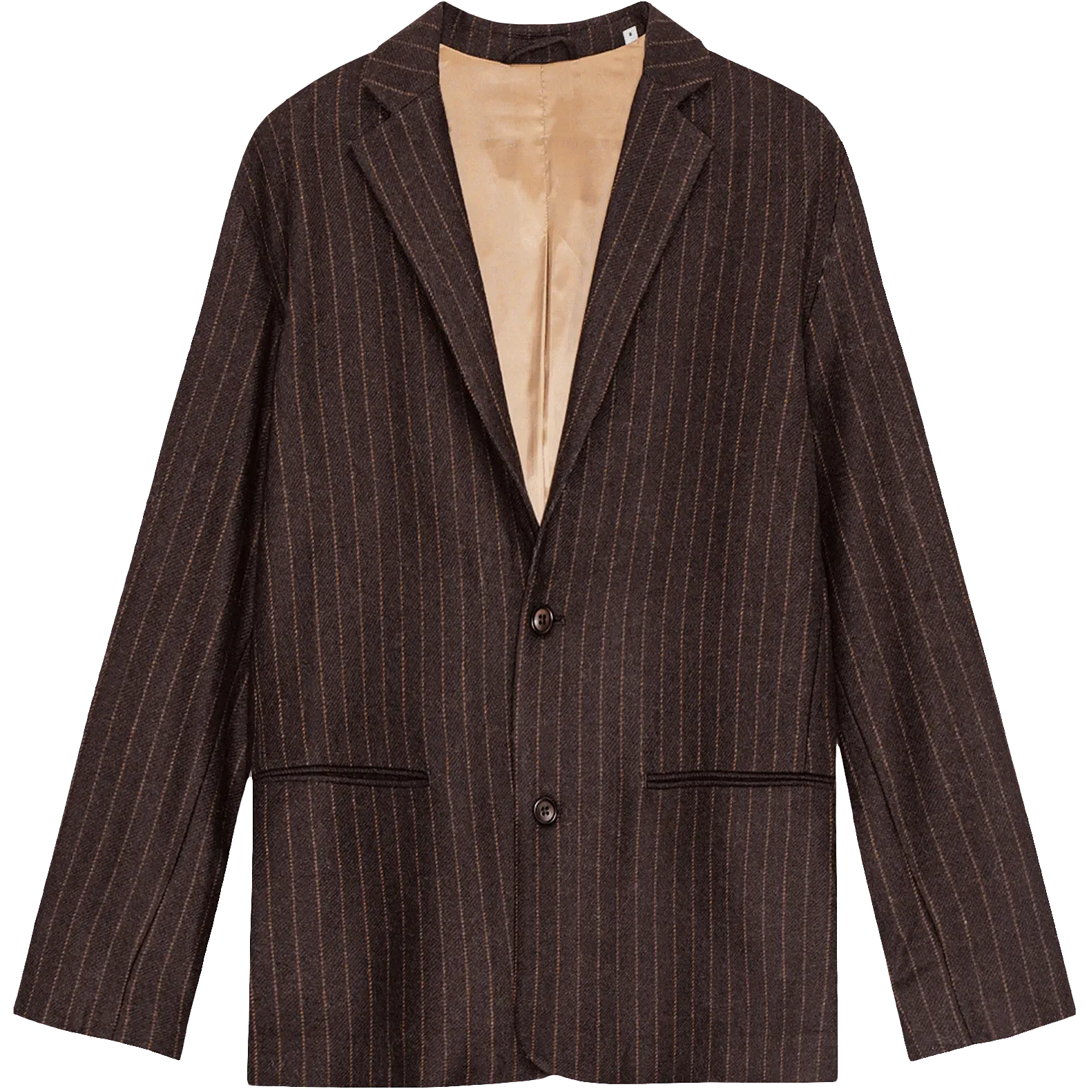 Timo Wool Blend Blazer - Brown Stripe