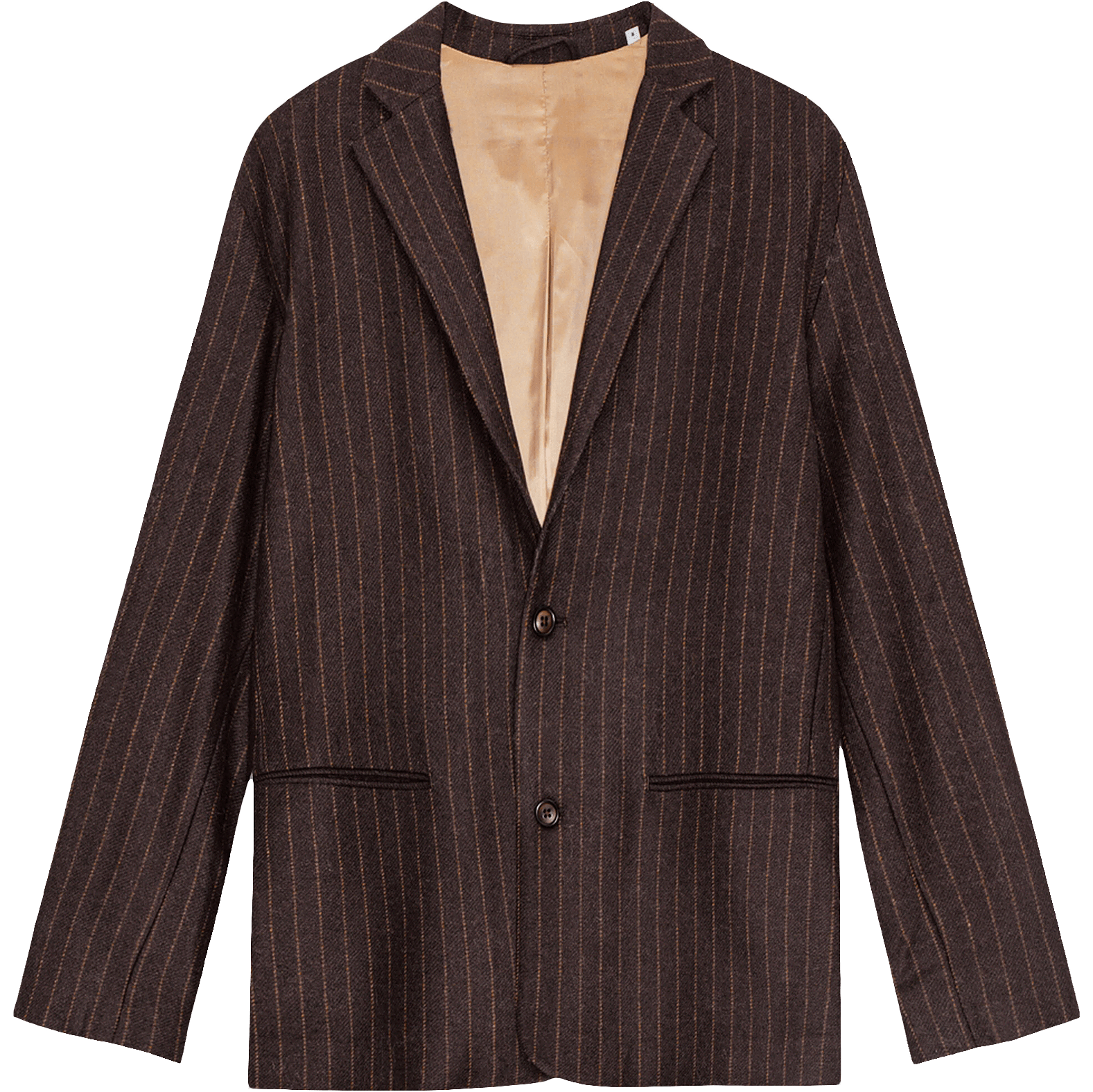 Timo Wool Blend Blazer - Brown Stripe