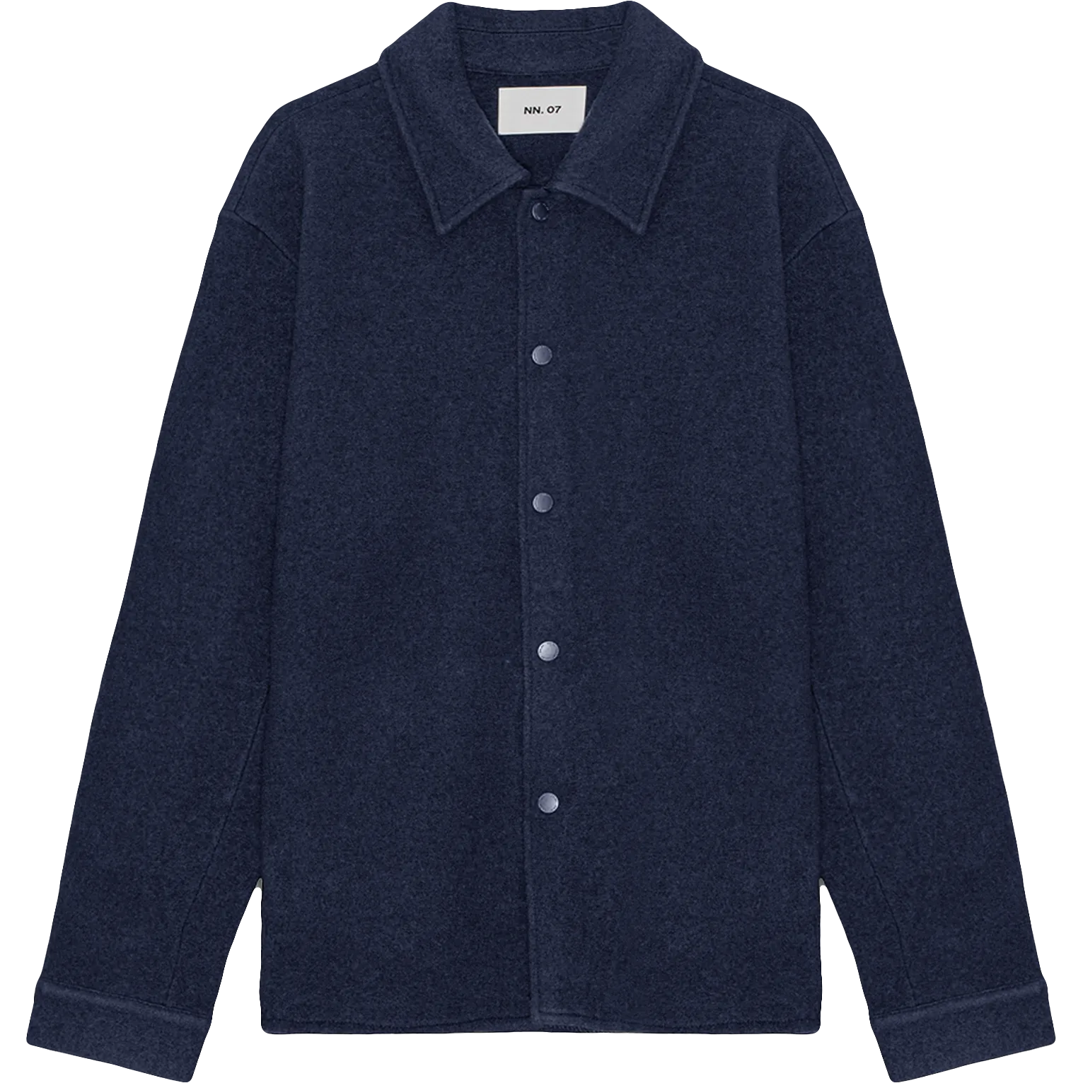 Blaze Boiled Merino Overshirt - Navy Blue