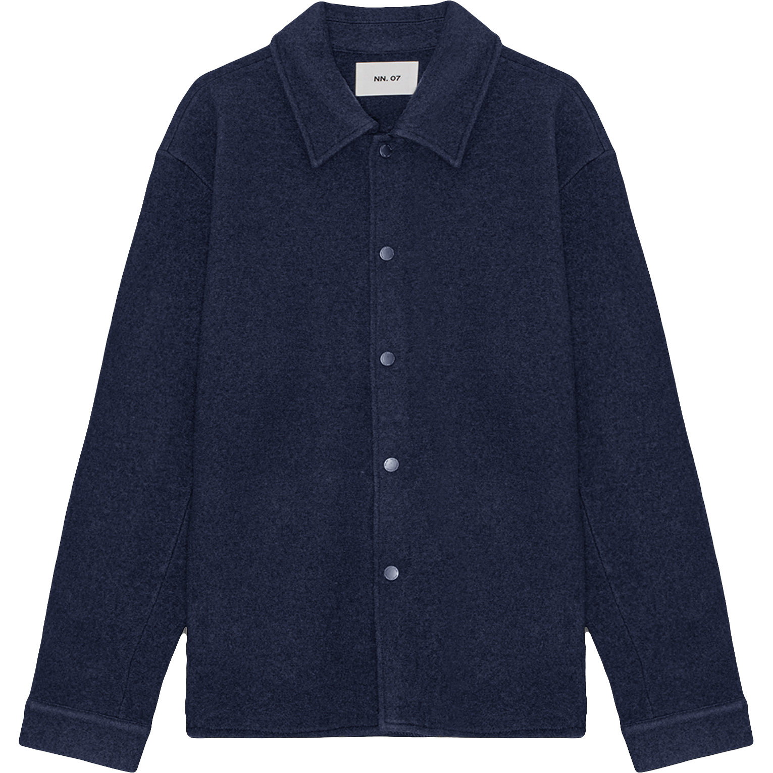 Blaze Boiled Merino Overshirt - Navy Blue