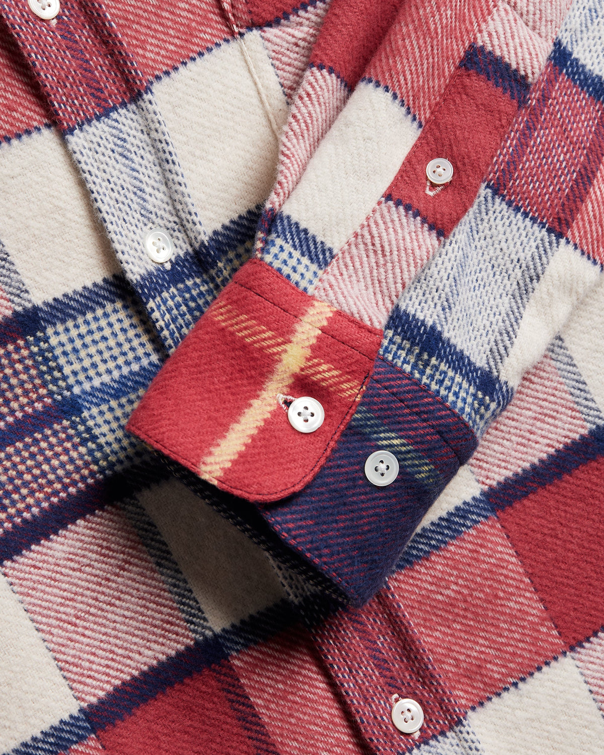 NYC Flannel Shirt - Red / Blue Plaid