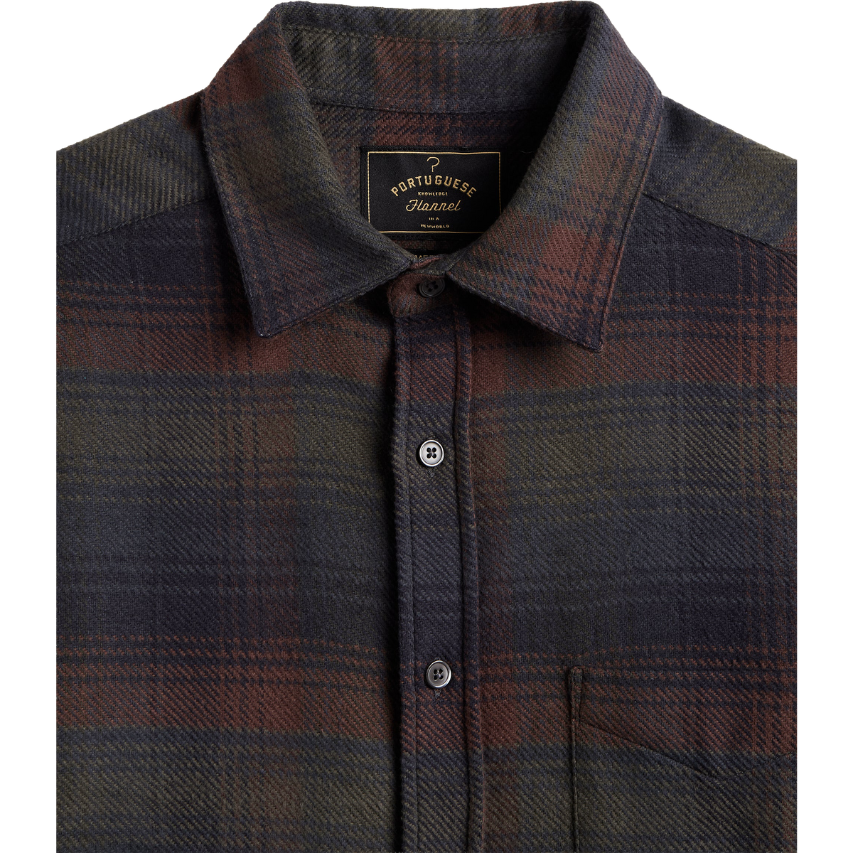 Old Pine Flannel Shirt - Brown / Blue