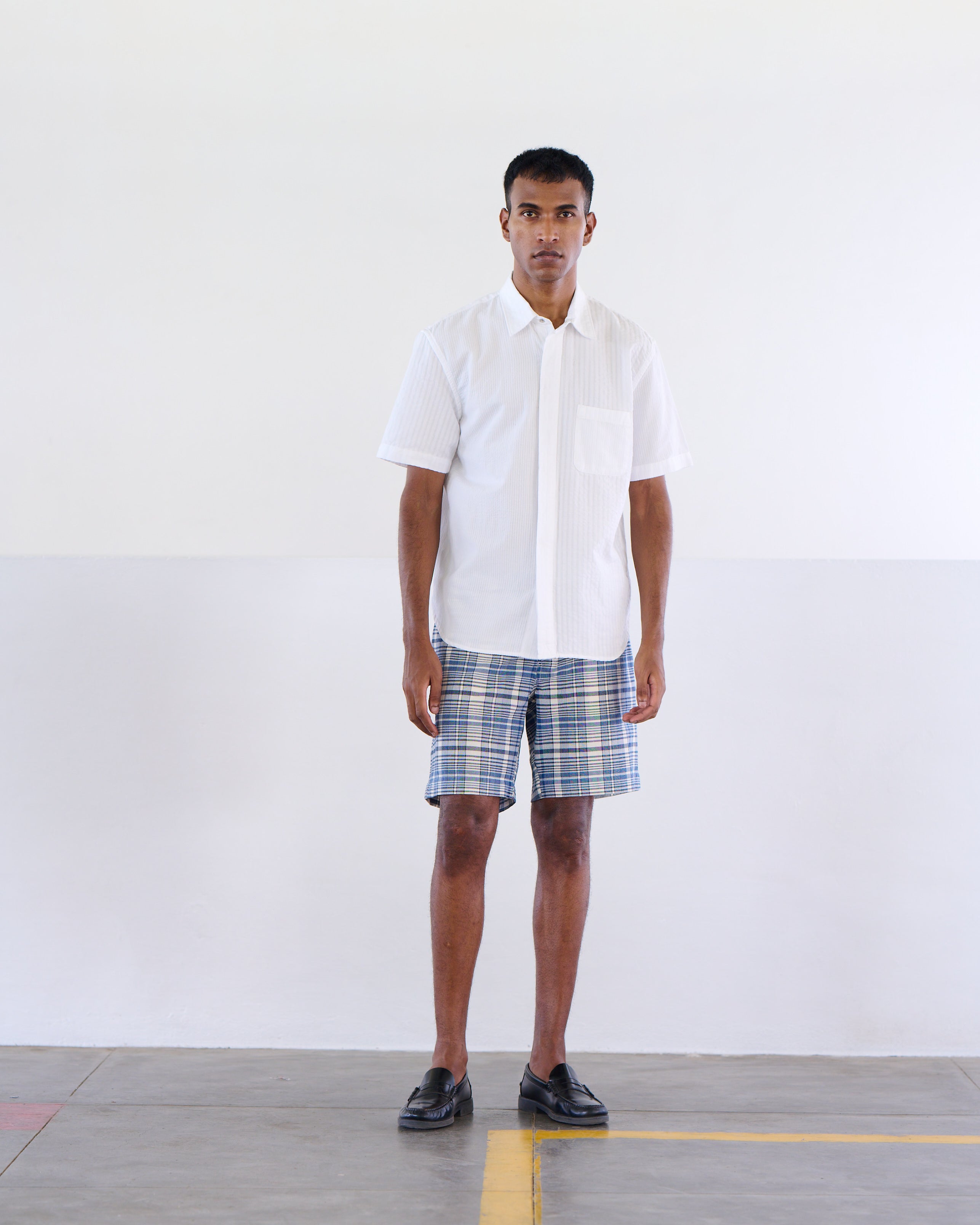 Snap Fly Lax Short Sleeve Shirt - White