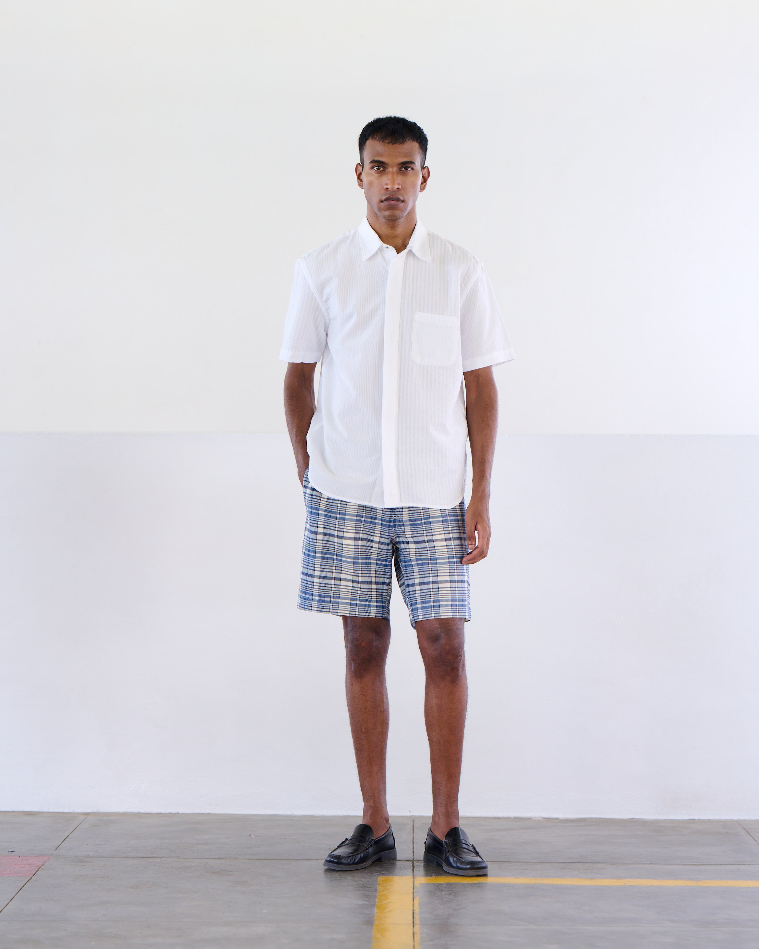 Snap Fly Lax Short Sleeve Shirt - White