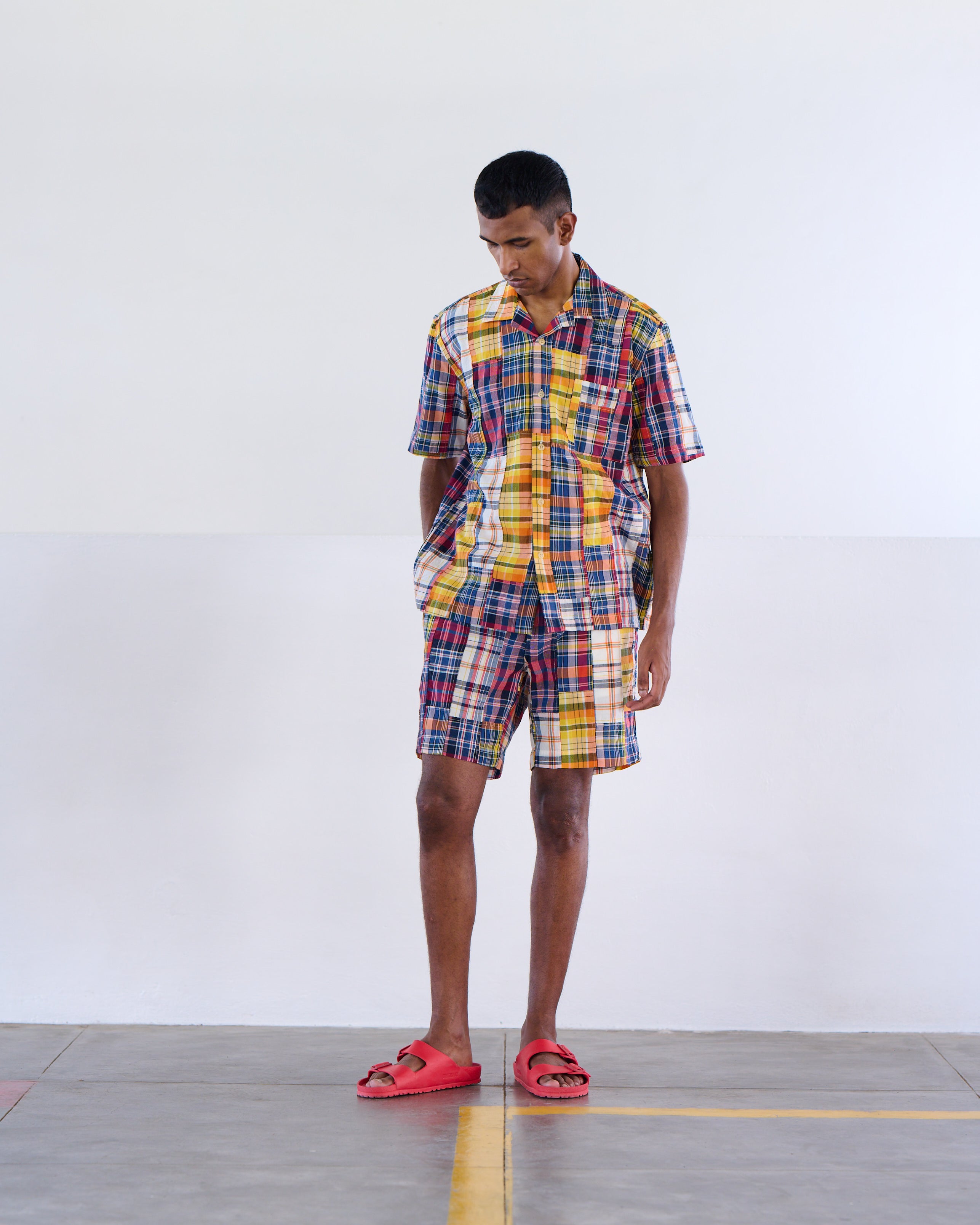 Lax Camp Collar Shirt - Multi Check