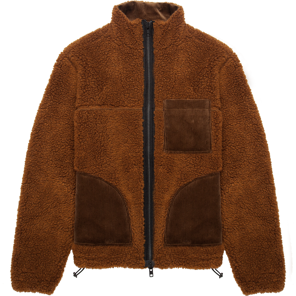 Bembridge Fleece Jacket - Ginger Brown