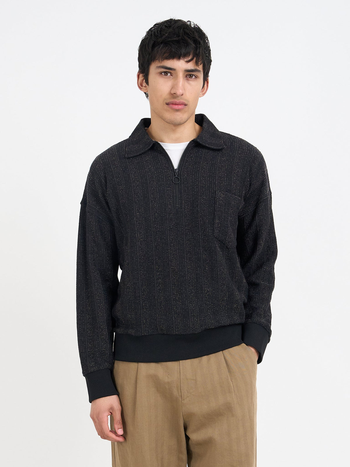 Lorimer Half Zip Sweatshirt - Glover Black