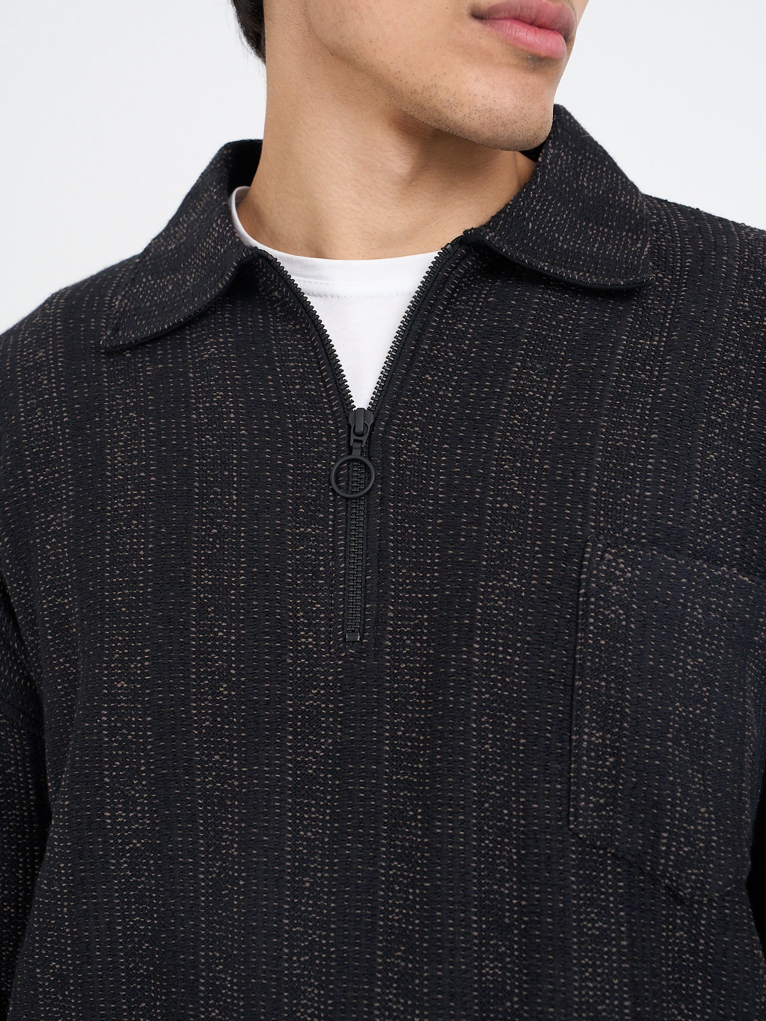 Lorimer Half Zip Sweatshirt - Glover Black