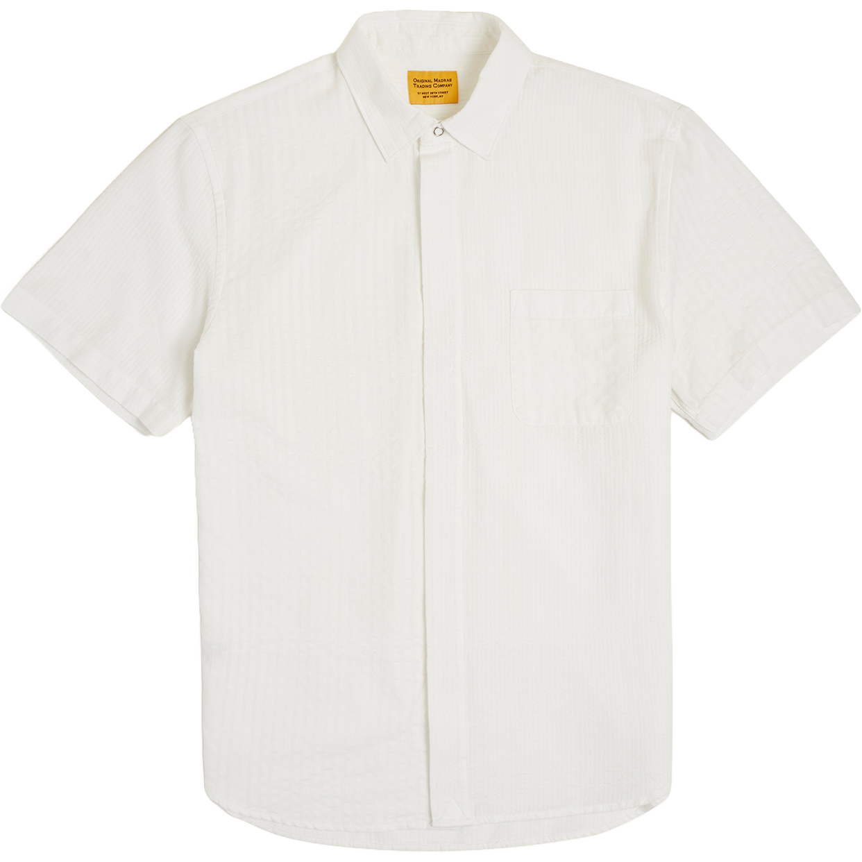 Snap Fly Lax Short Sleeve Shirt - White