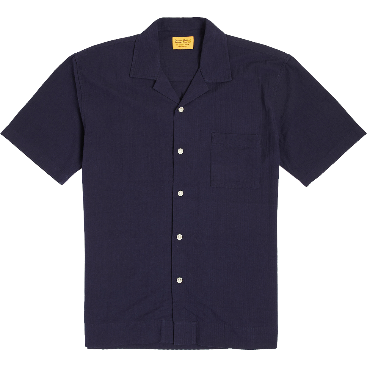Cuban Short Sleeve Shirt - Navy
